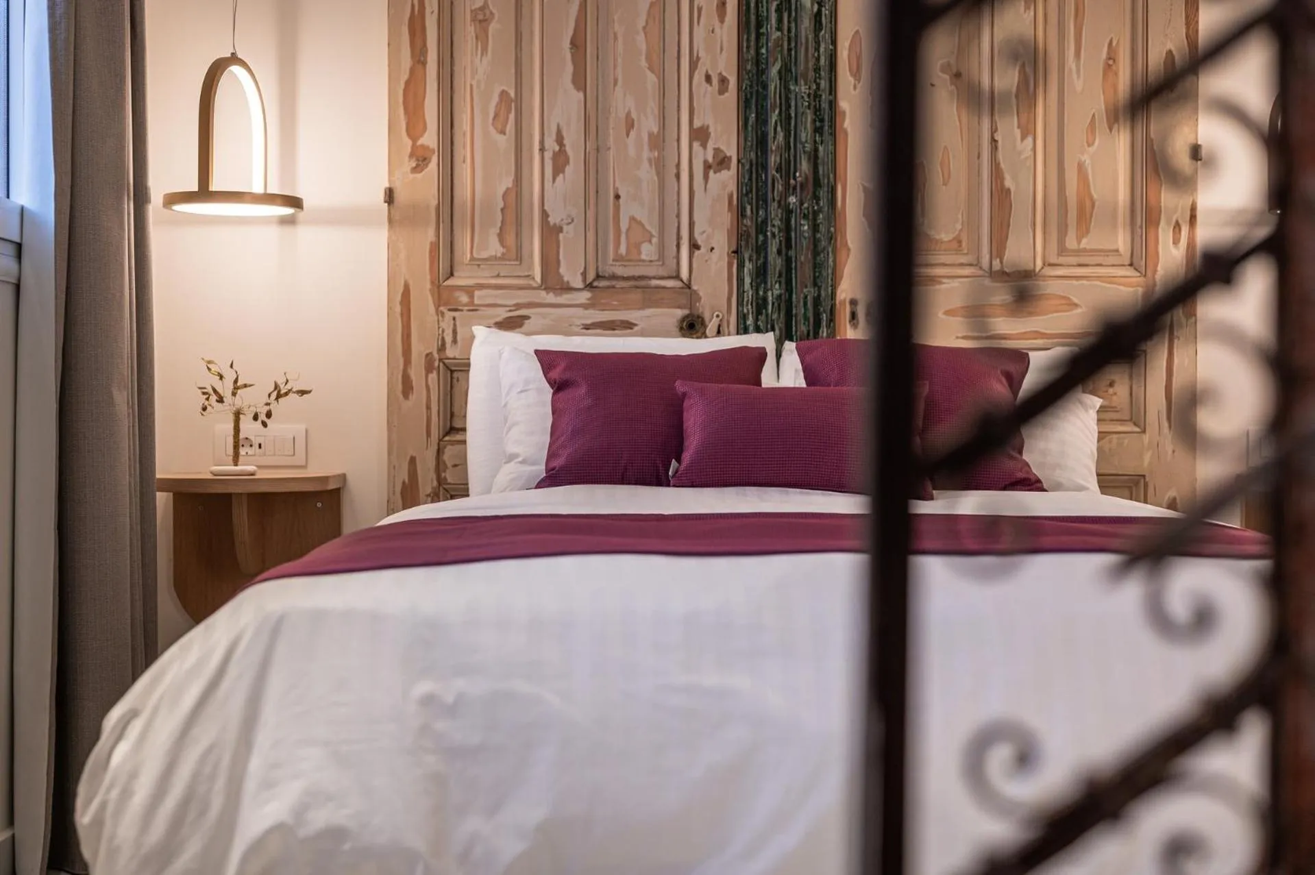 Bed in Silo Luxury Rooms