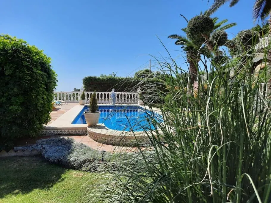 Pool view in Villa Puerto de la Luz
