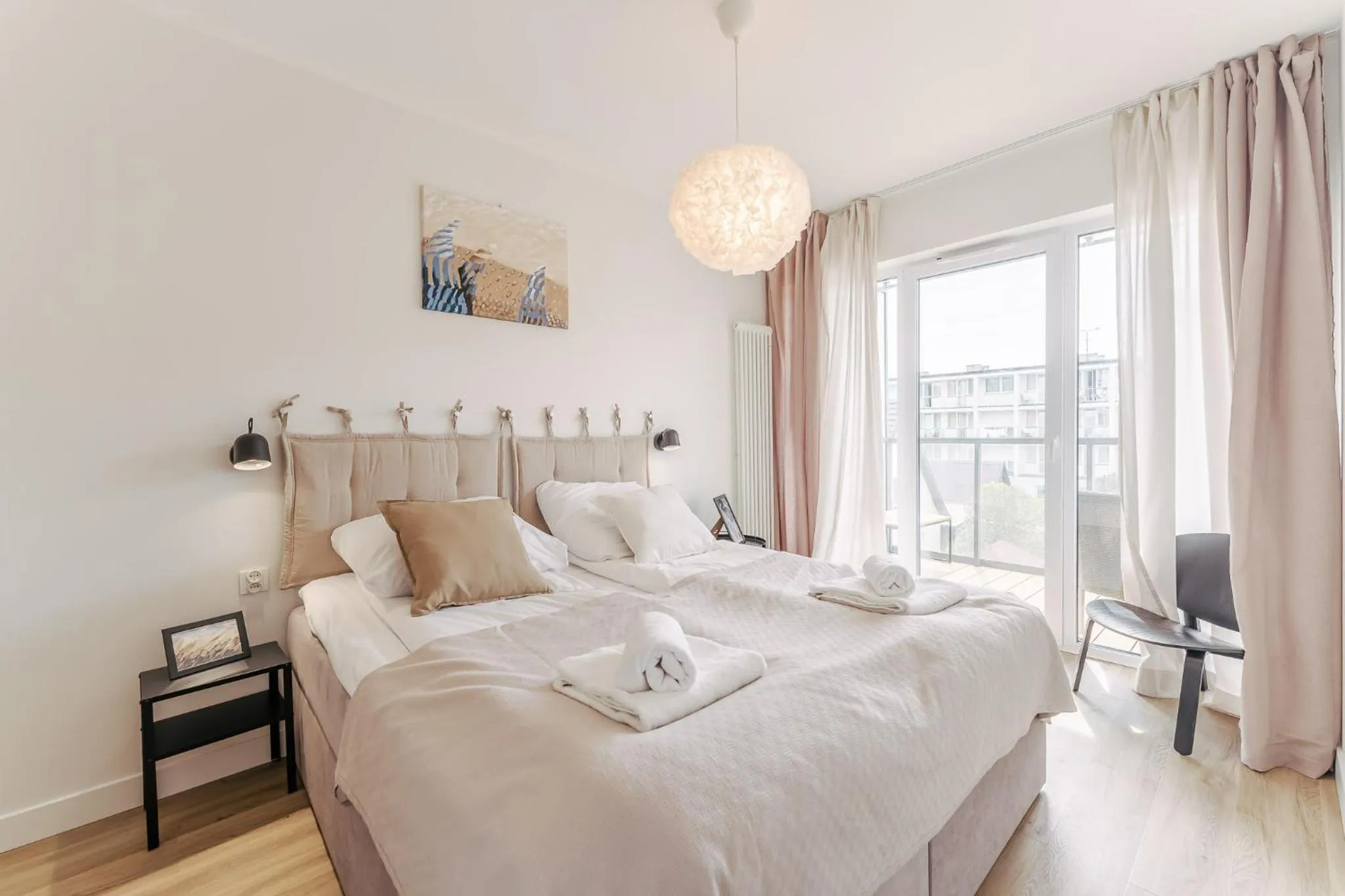 Bed in Ustronie Apartments 20 m do plaży