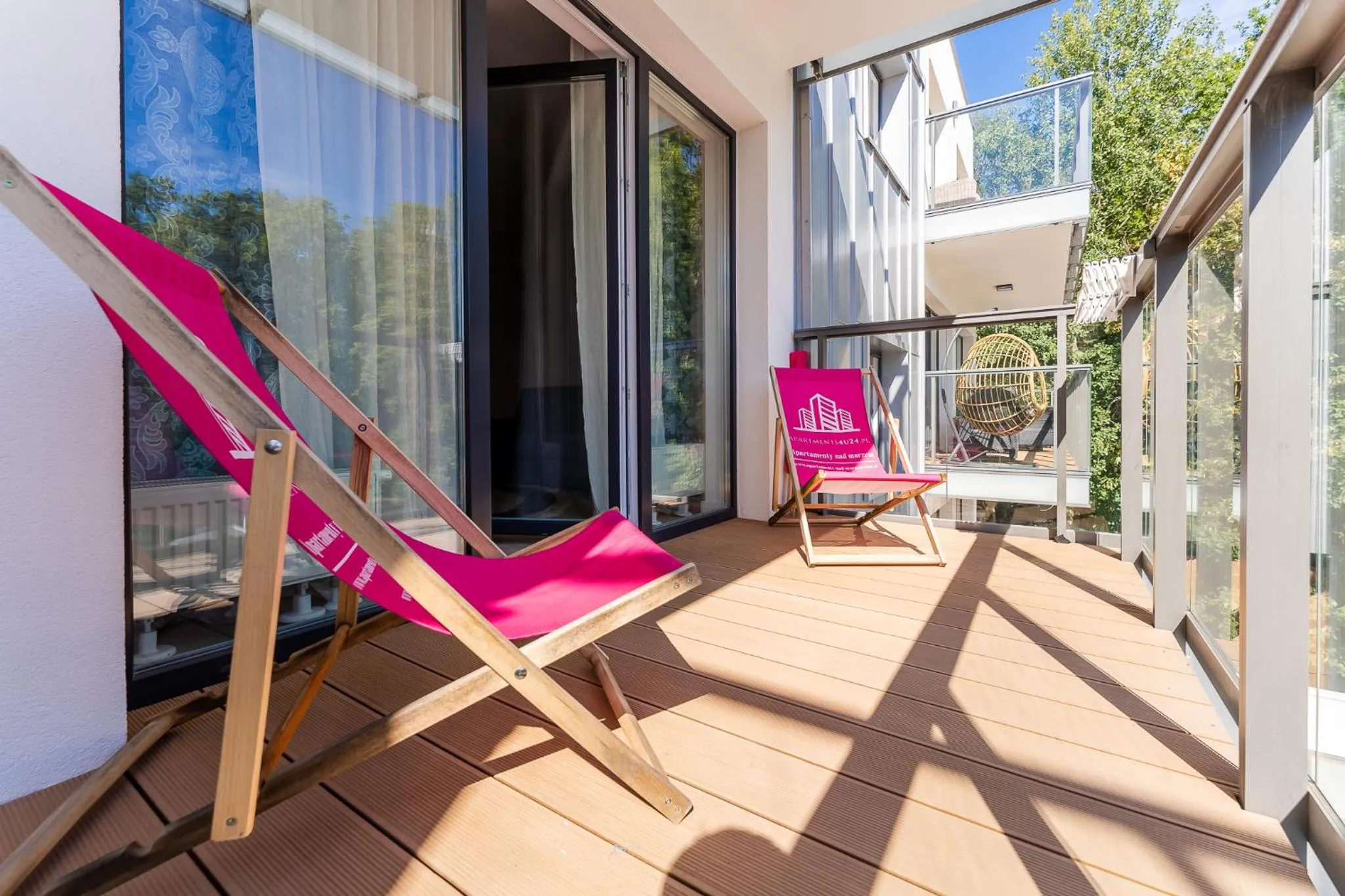 Balcony/Terrace in Ustronie Apartments 20 m do plaży