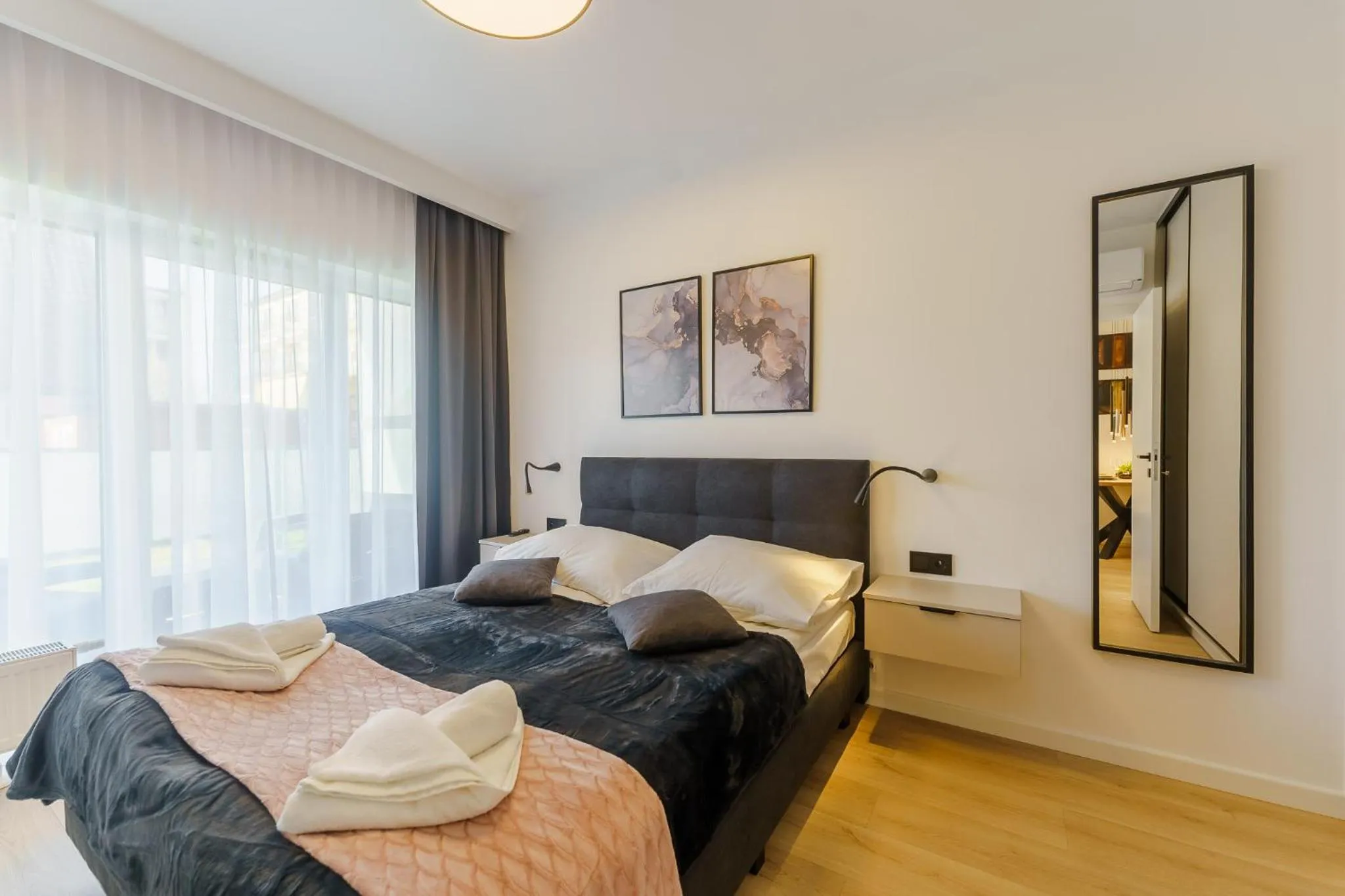 Bed in Ustronie Apartments 20 m do plaży