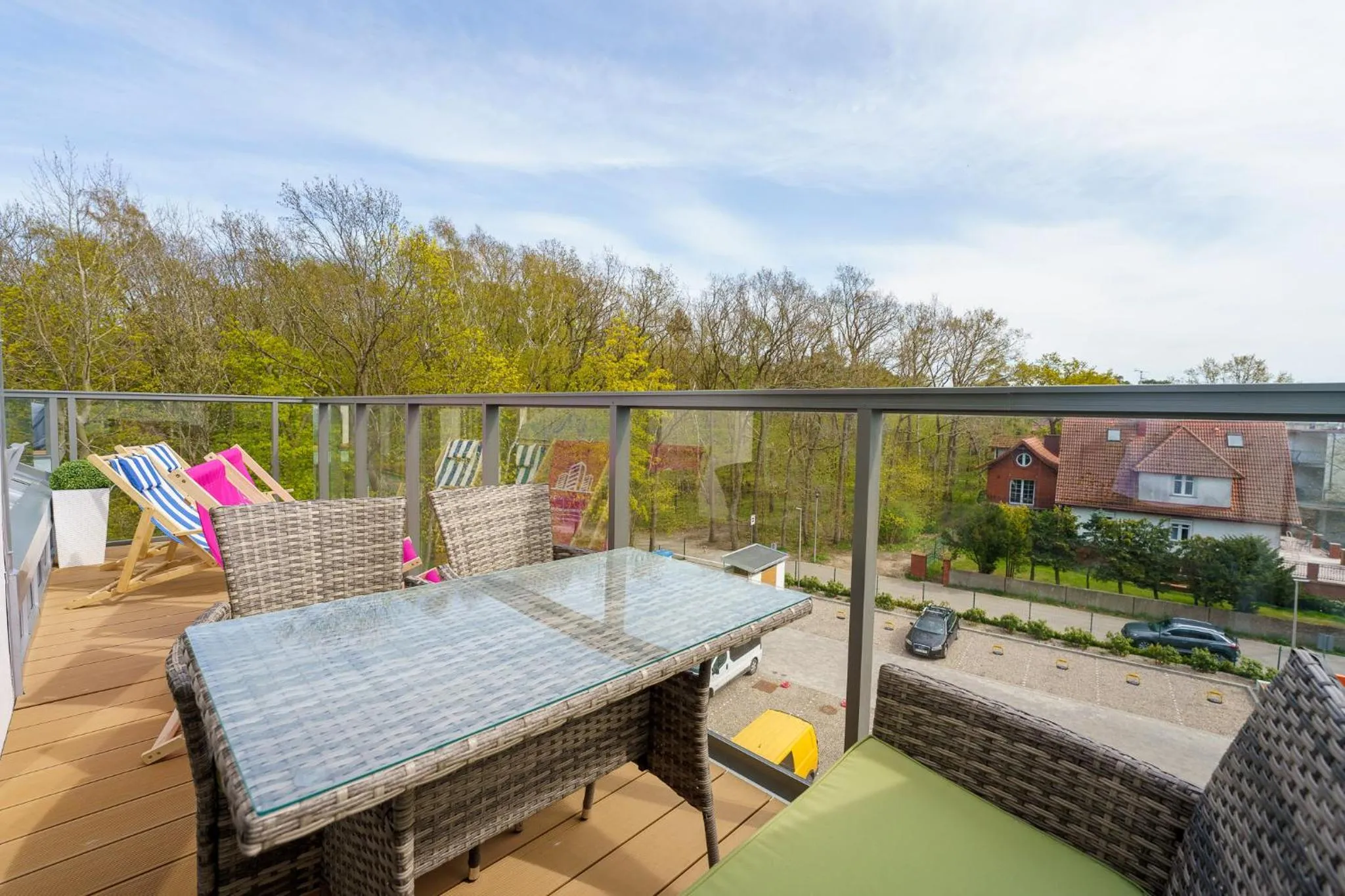 Balcony/Terrace in Ustronie Apartments 20 m do plaży