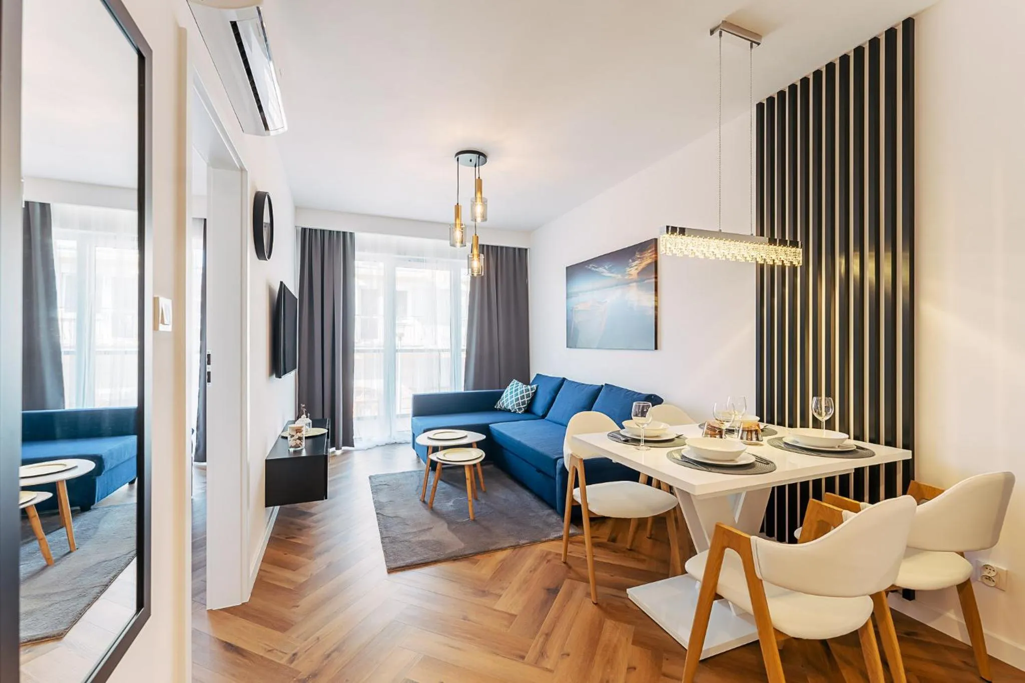 Living room in Ustronie Apartments 20 m do plaży