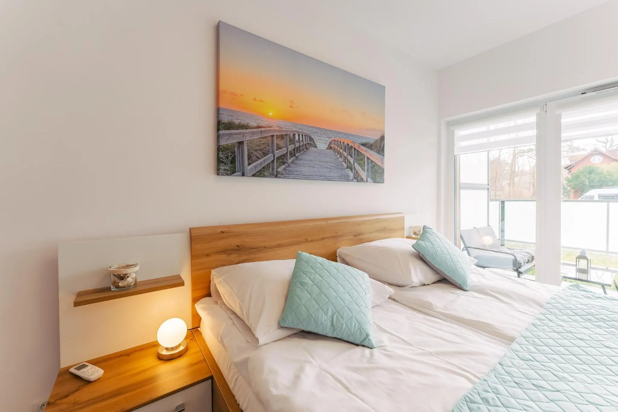 Bed in Ustronie Apartments 20 m do plaży