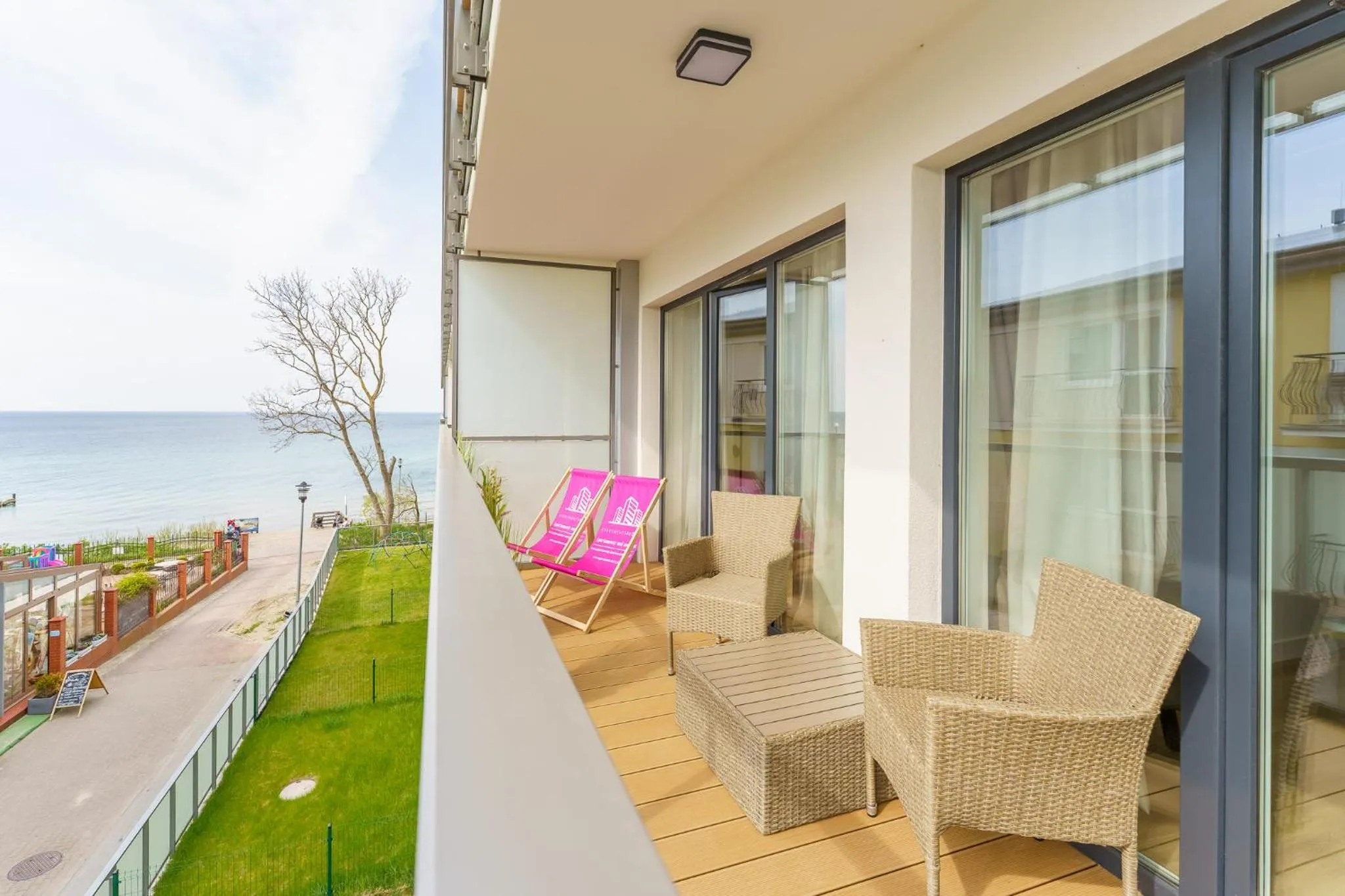 Balcony/Terrace in Ustronie Apartments 20 m do plaży