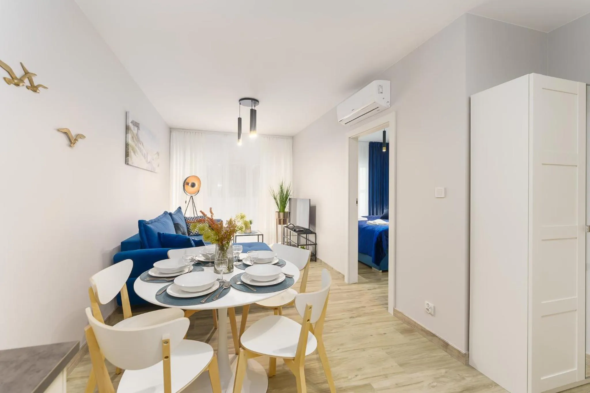 Communal lounge/ TV room in Ustronie Apartments 20 m do plaży