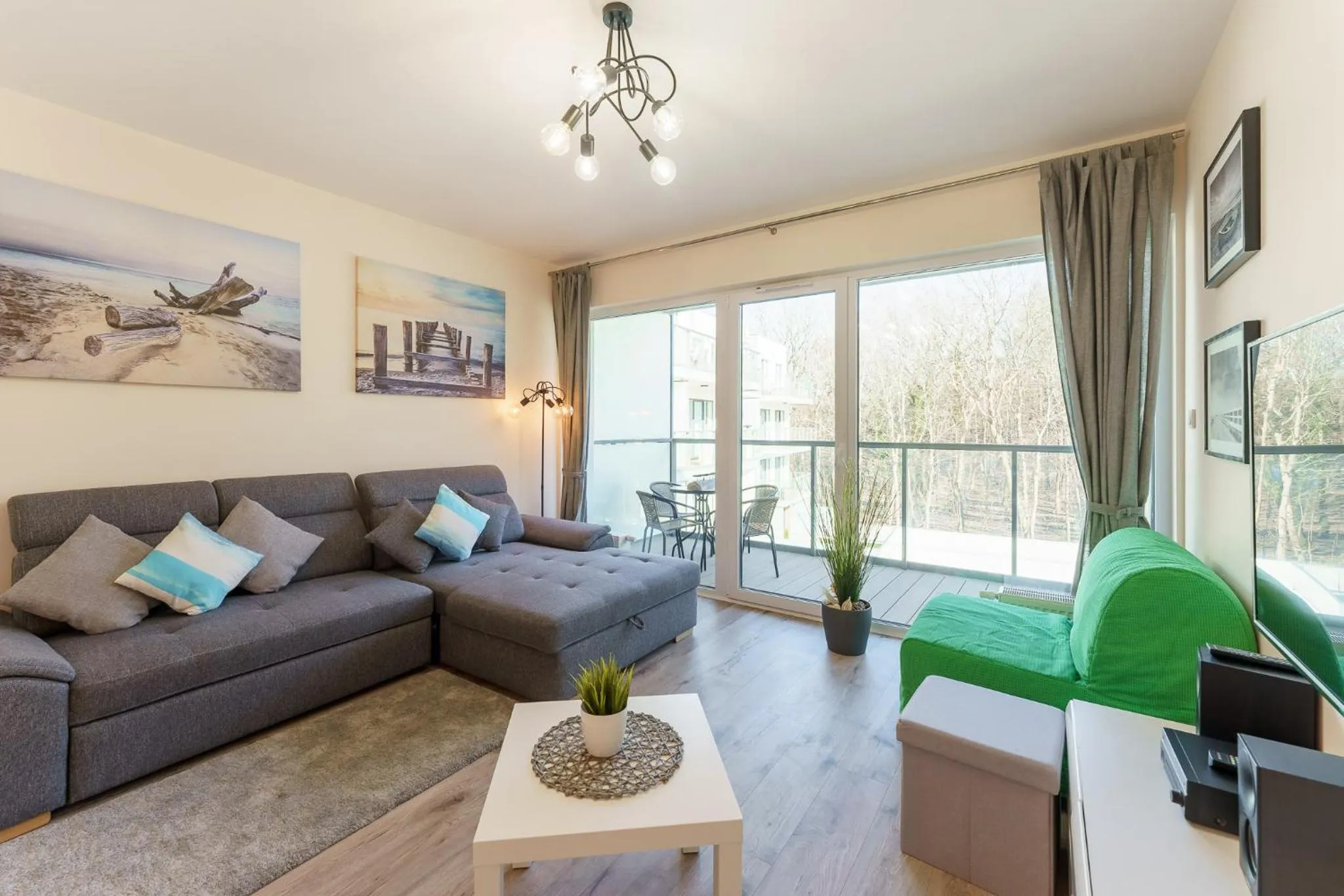 Living room in Ustronie Apartments 20 m do plaży