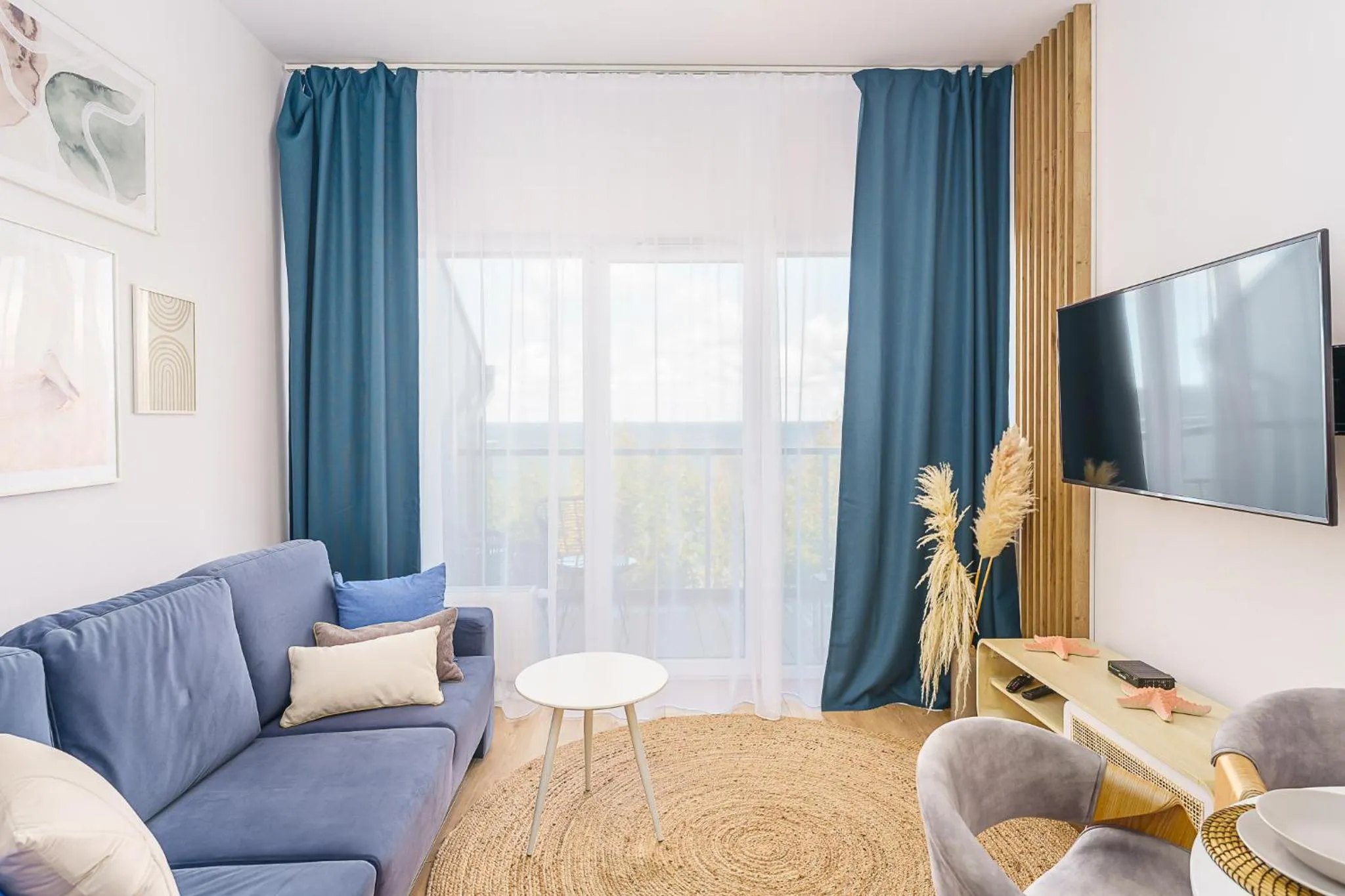 Communal lounge/ TV room in Ustronie Apartments 20 m do plaży