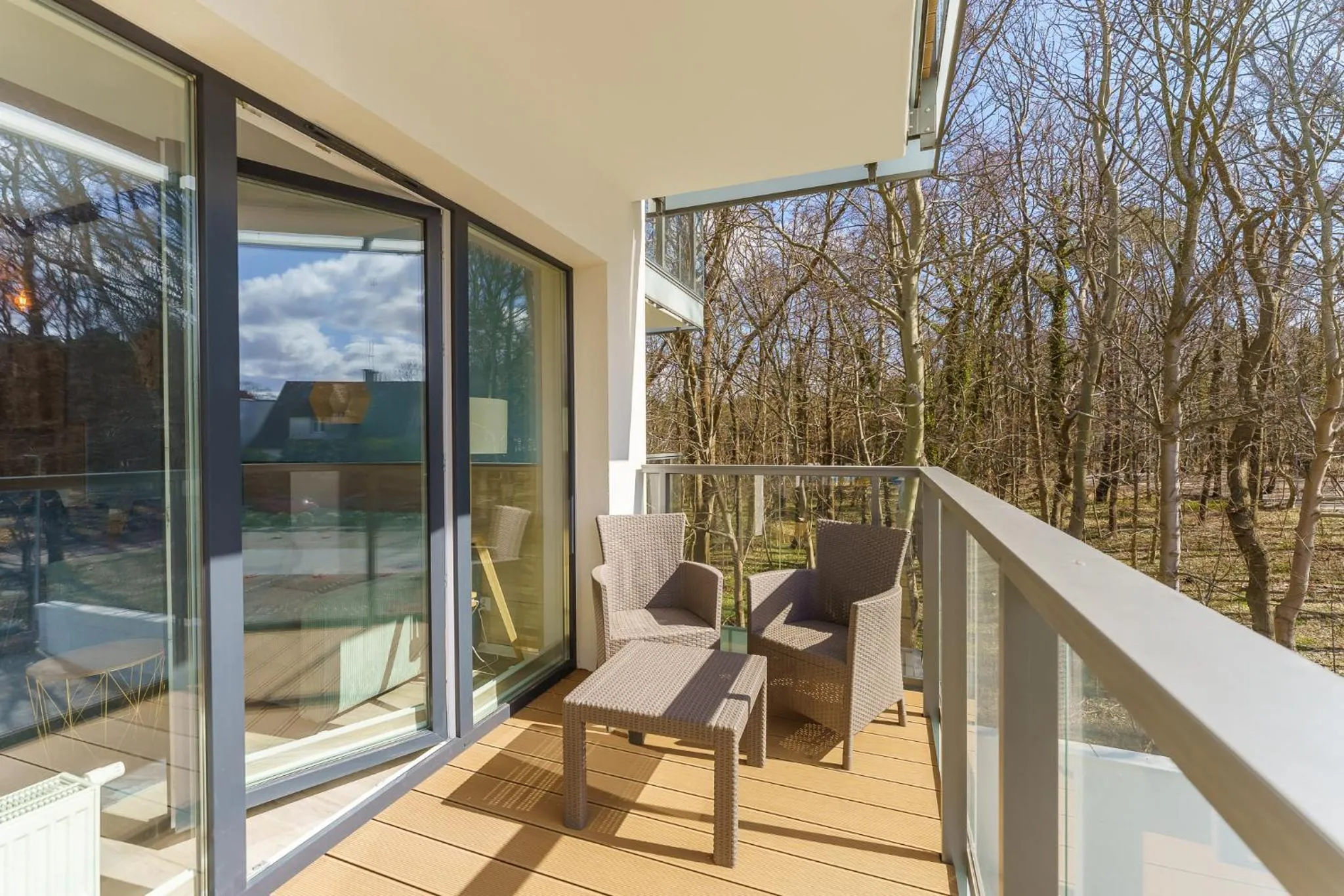 Balcony/Terrace in Ustronie Apartments 20 m do plaży