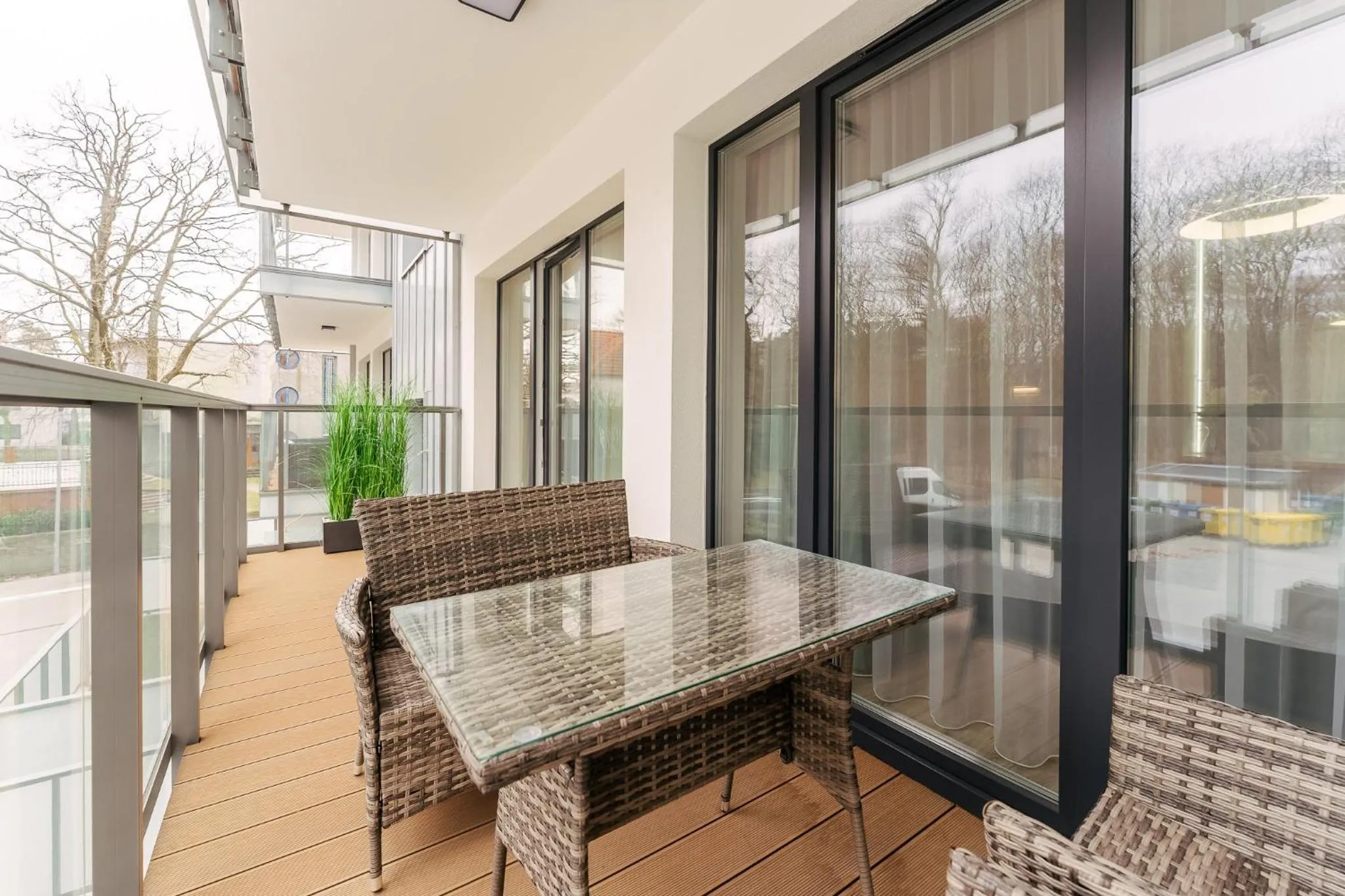 Balcony/Terrace in Ustronie Apartments 20 m do plaży