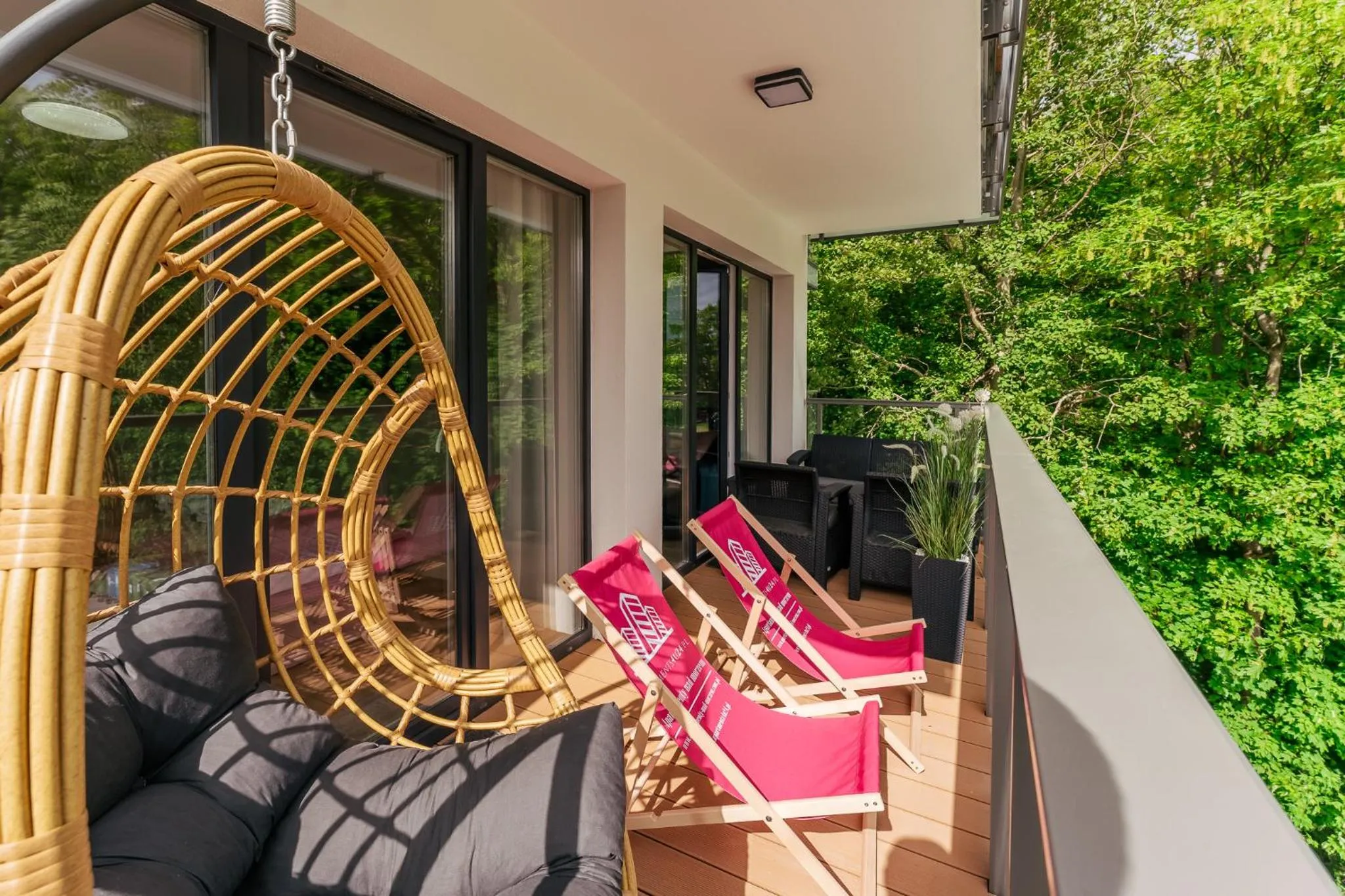 Balcony/Terrace in Ustronie Apartments 20 m do plaży