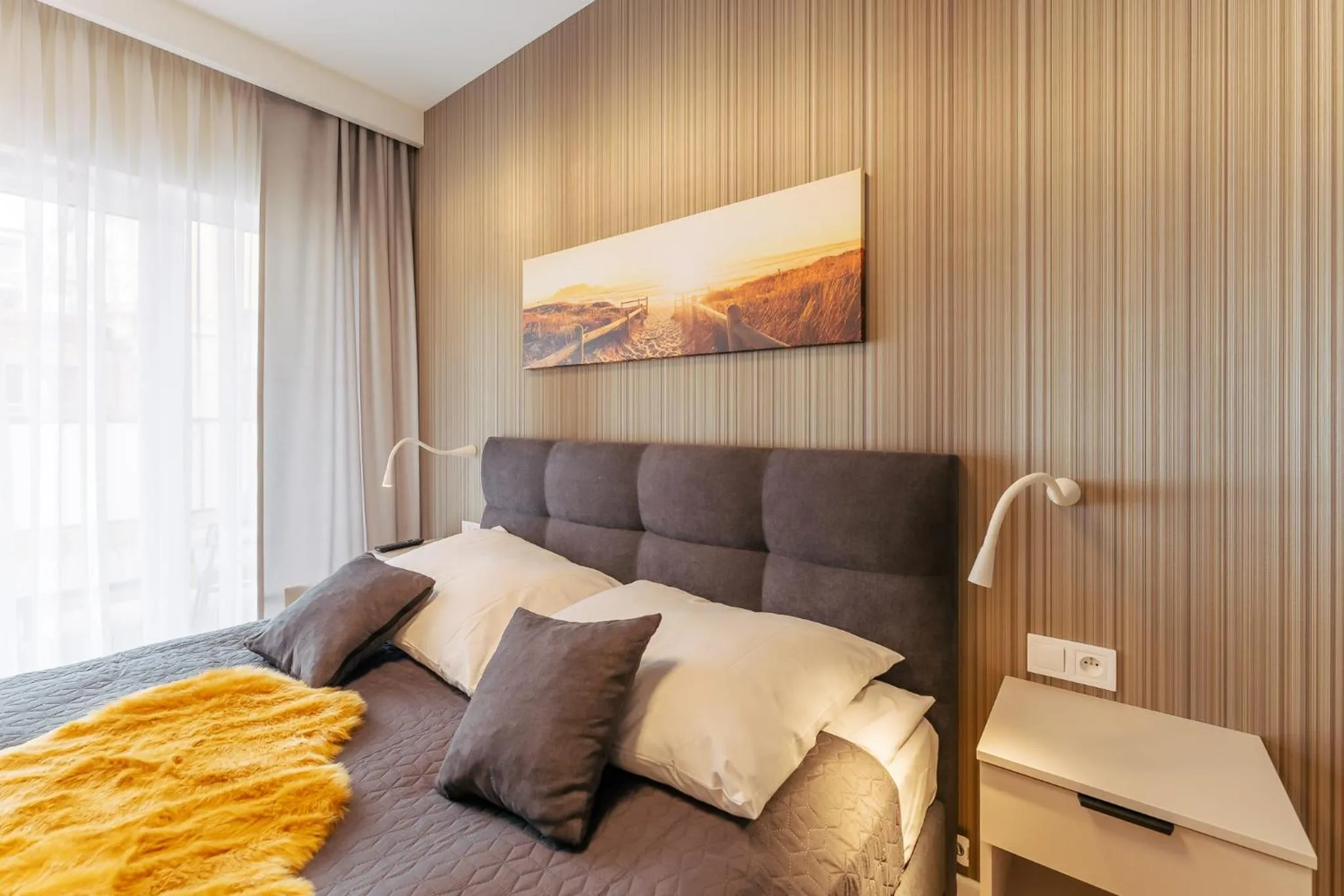 Bed in Ustronie Apartments 20 m do plaży