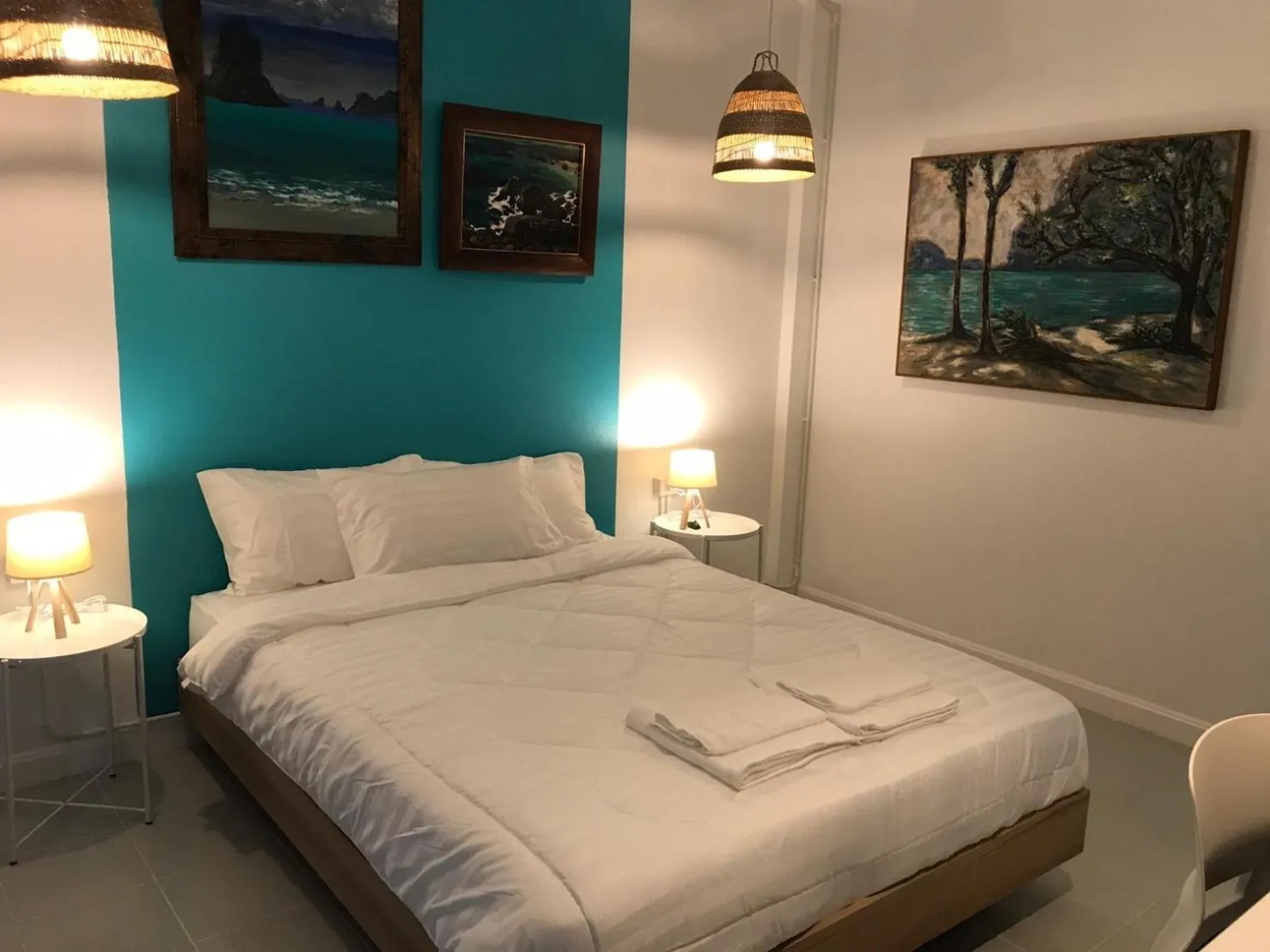 Bed in Baan Suandao Wat Arun