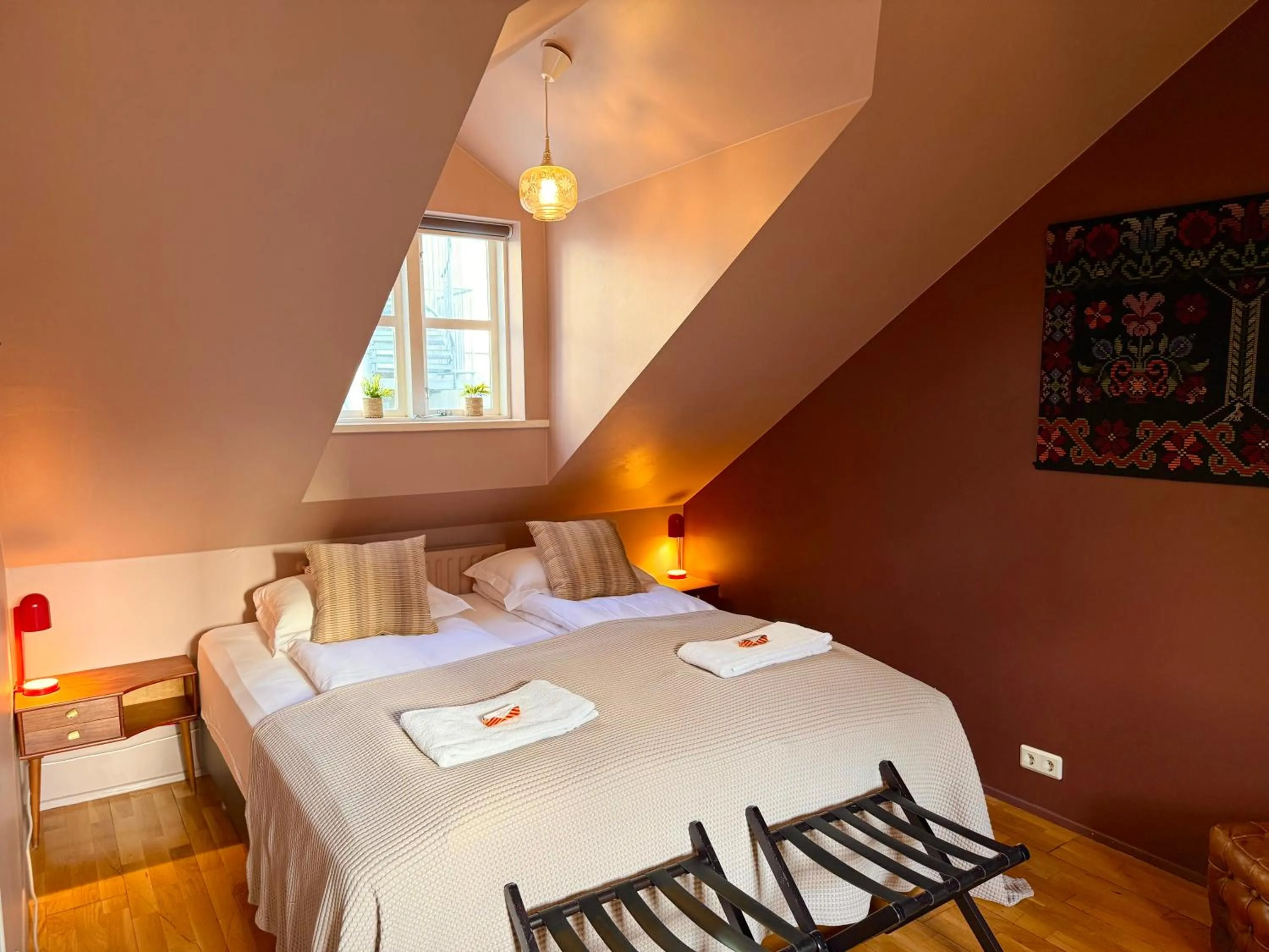 Bed in Grettir Guesthouse Downtown Charm