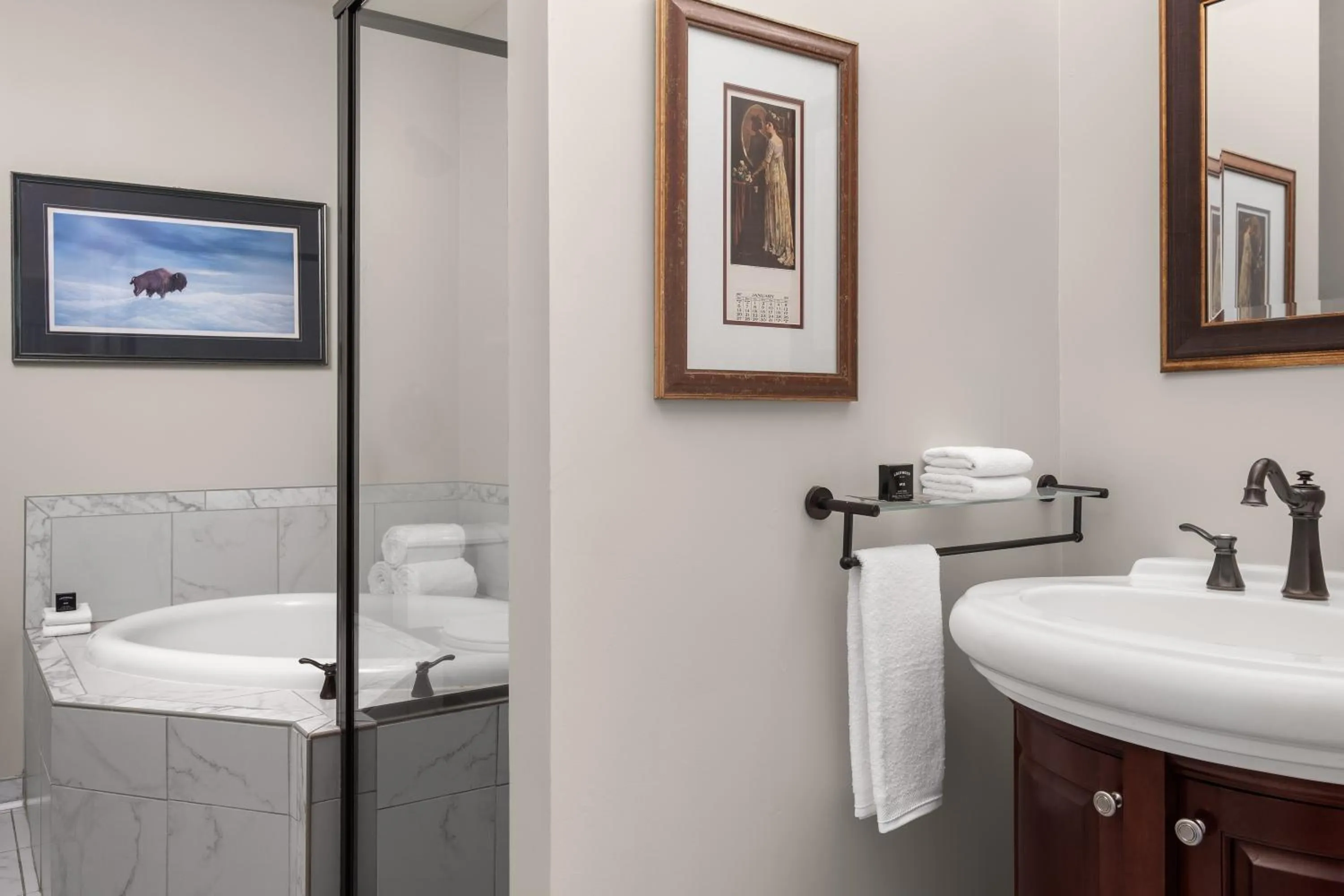 Bathroom in National Hotel Jackson, Tapestry Collection by Hilton