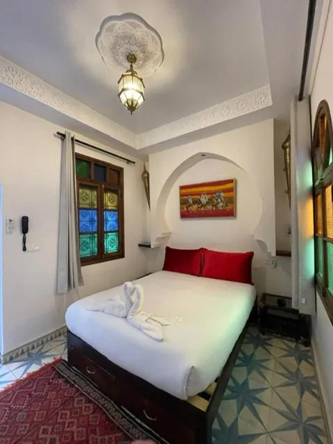 Bed in Riad La Vie