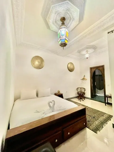 Bed in Riad La Vie