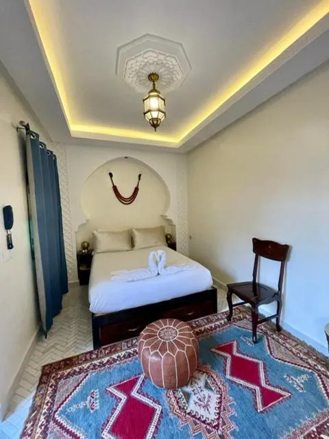 Bed in Riad La Vie