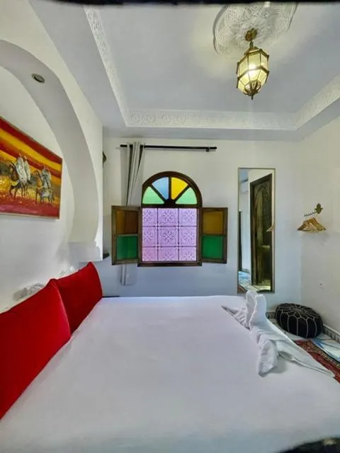 Bed in Riad La Vie