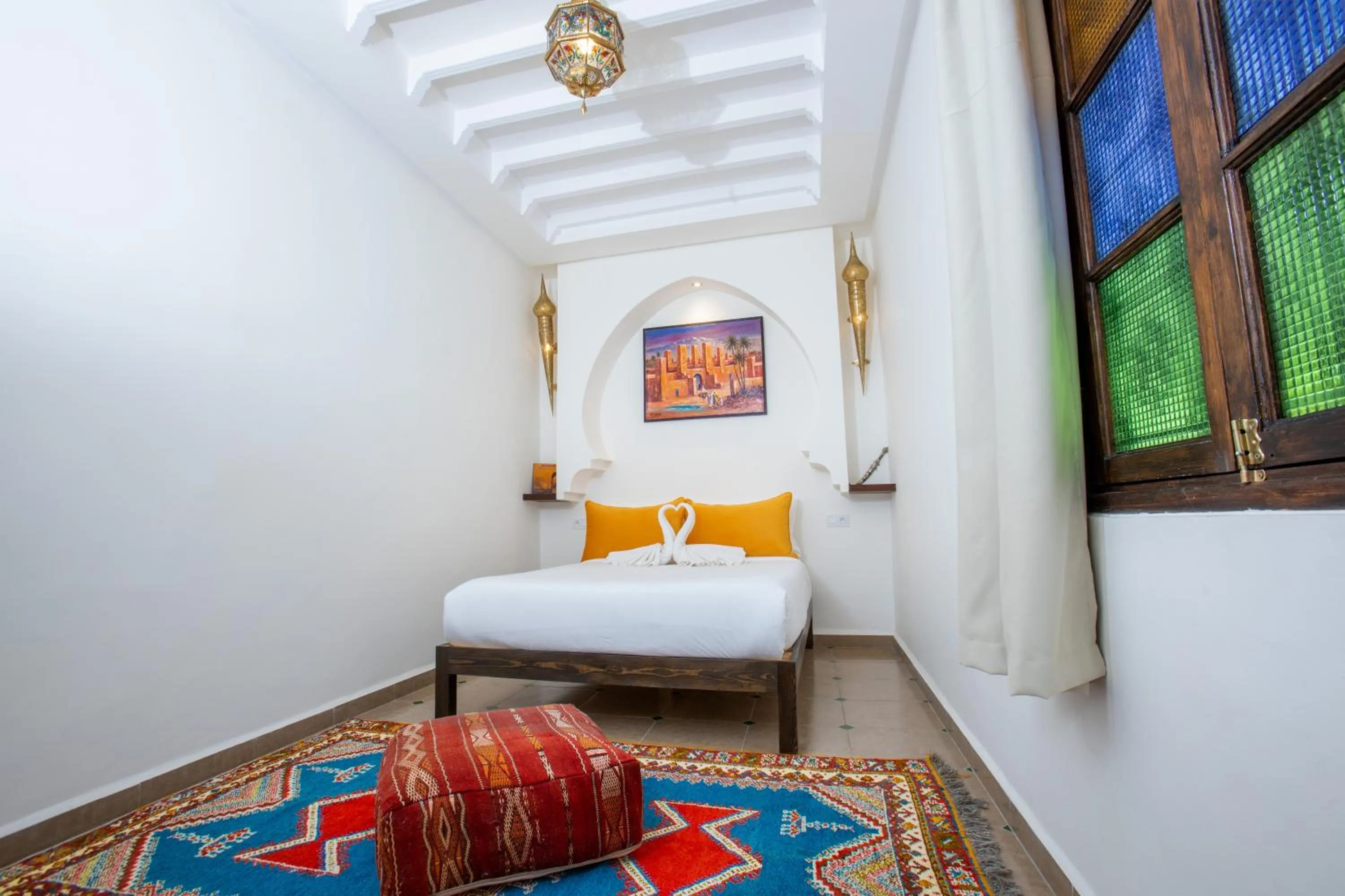 Bed in Riad La Vie