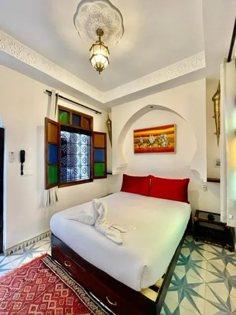 Bed in Riad La Vie