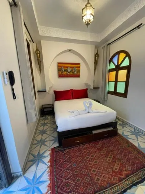 Bed in Riad La Vie
