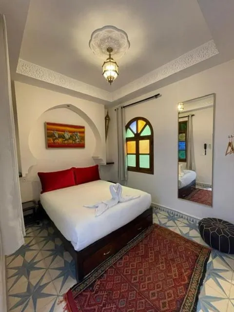 Bed in Riad La Vie