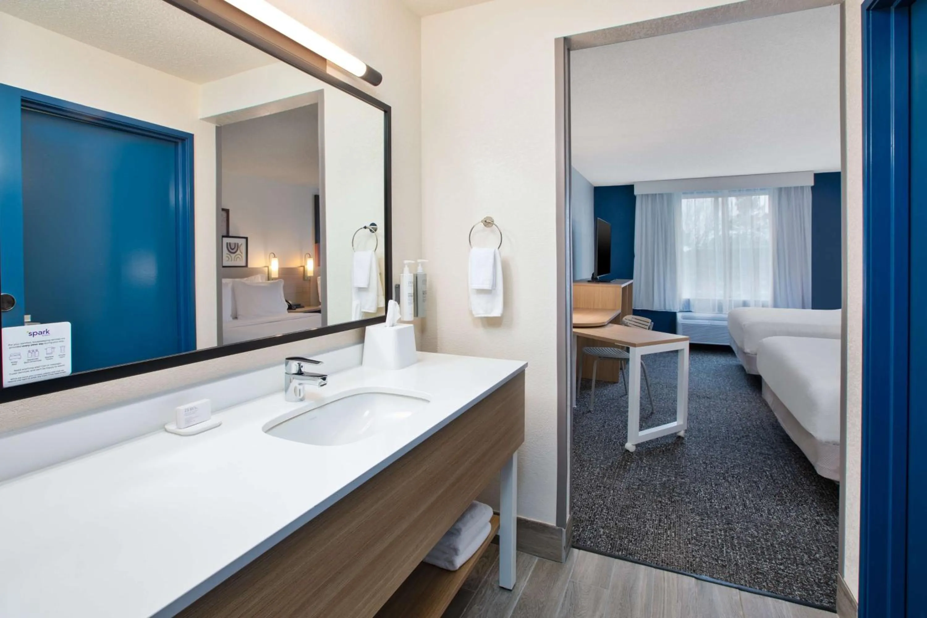 Bathroom in Spark by Hilton Walker Grand Rapids North