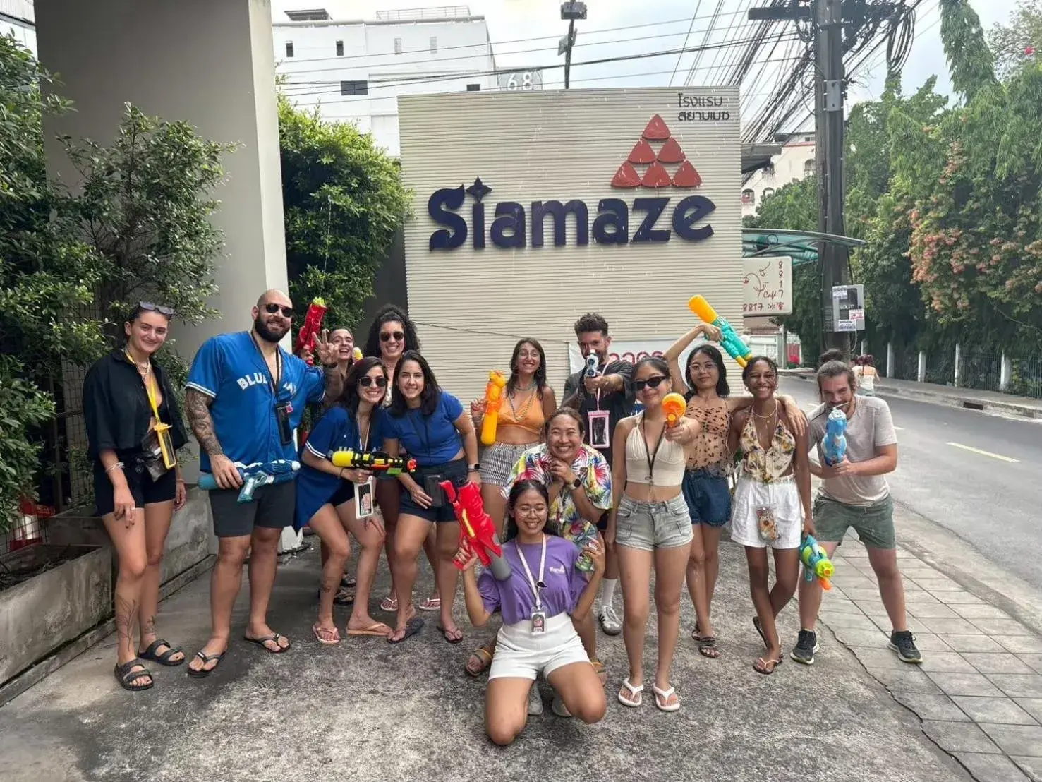 Property building in Siamaze Hostel Property building in Siamaze Hostel