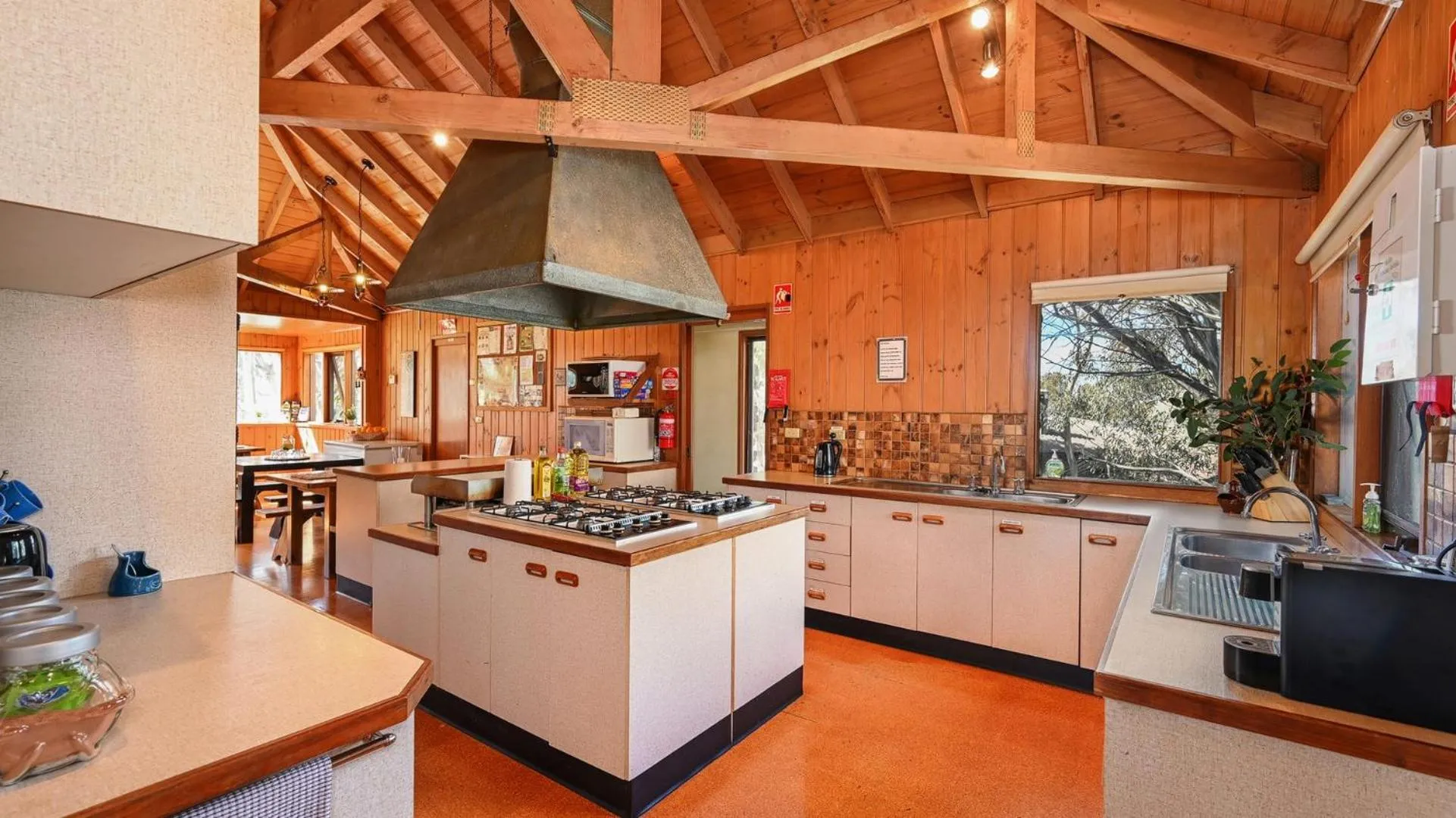 Kitchen or kitchenette in Currawong Lodge