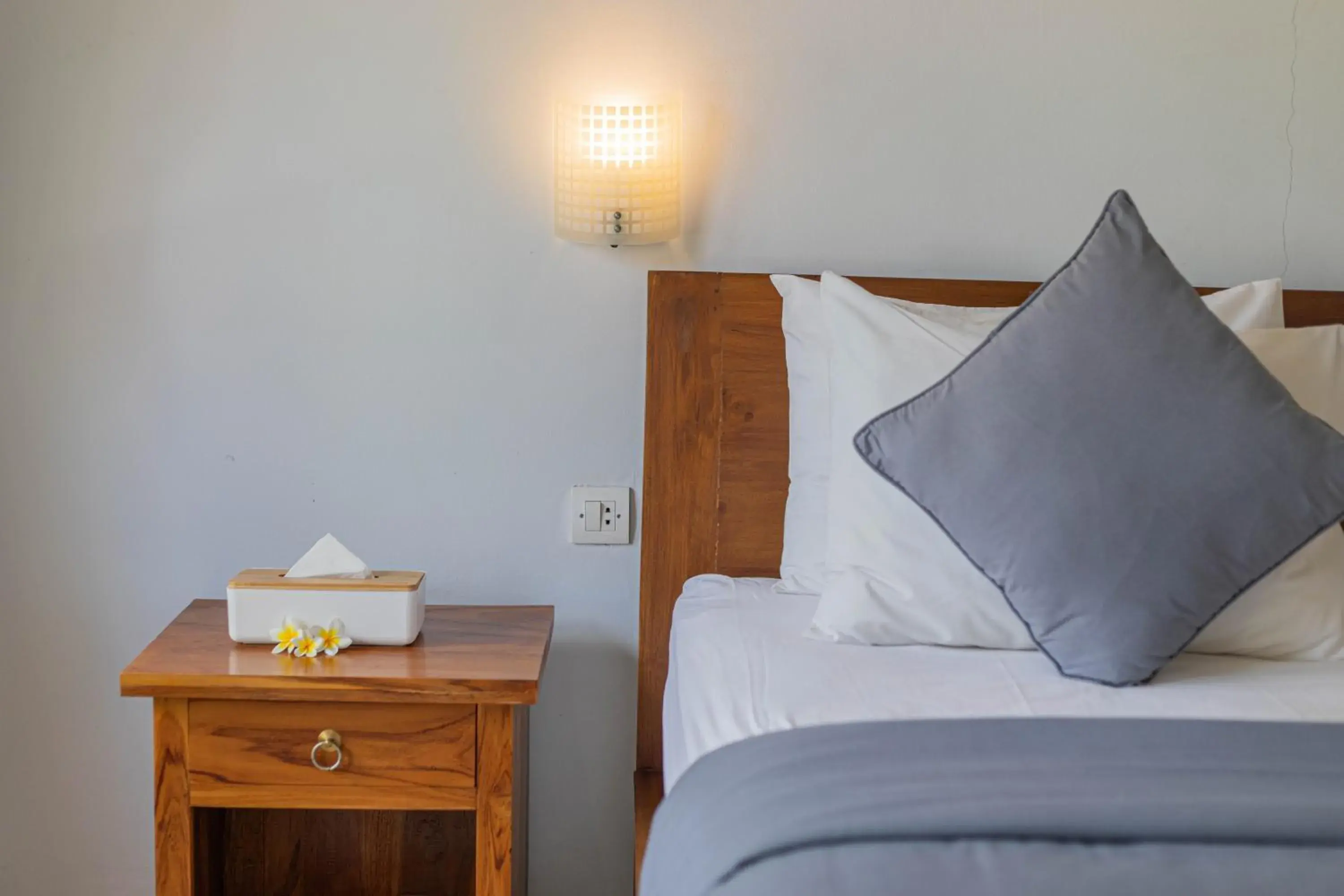 Bed in Prama Beach Canggu by The Loka Bed in Prama Beach Canggu by The Loka