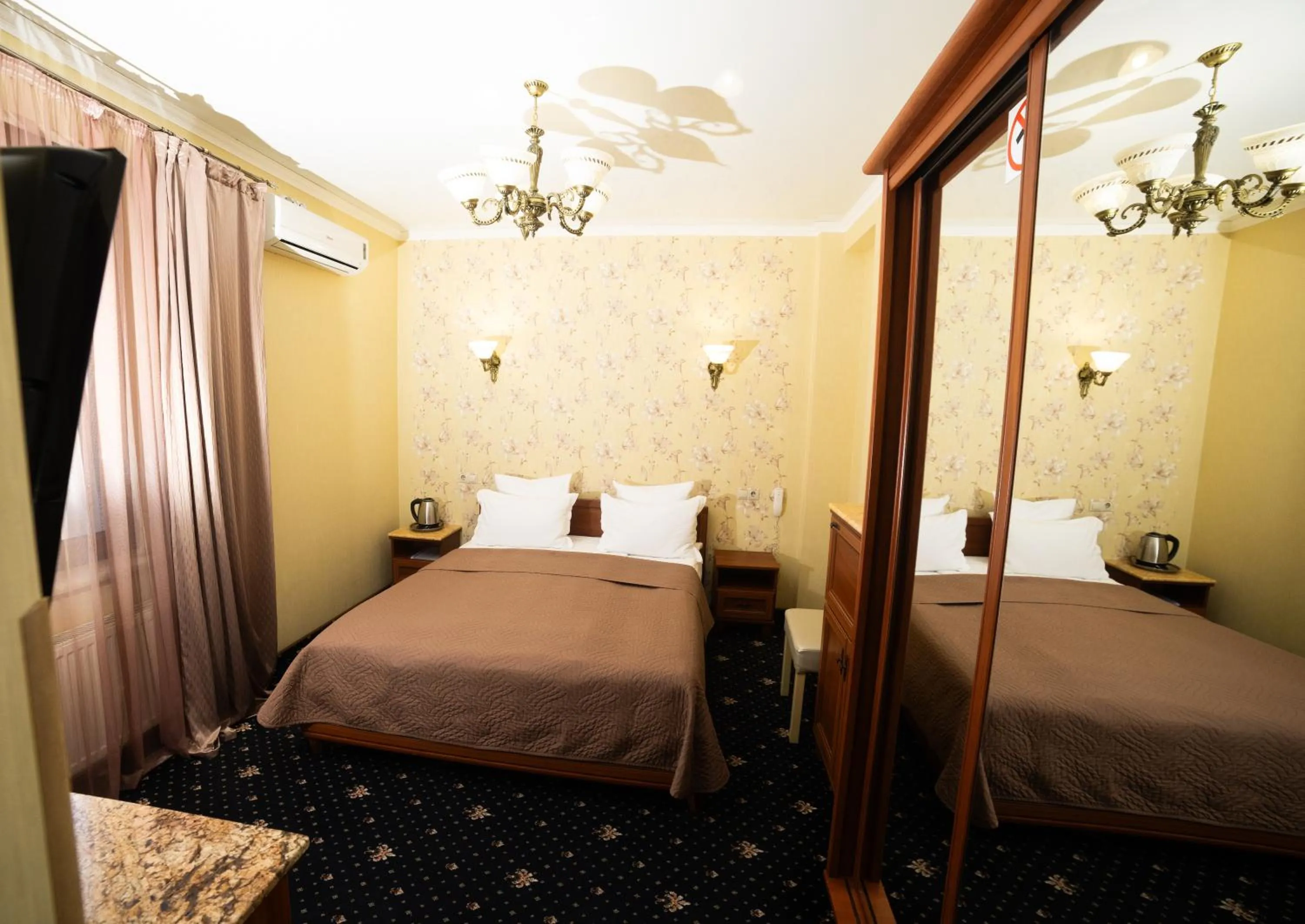 Bed in Hotel Afrodita