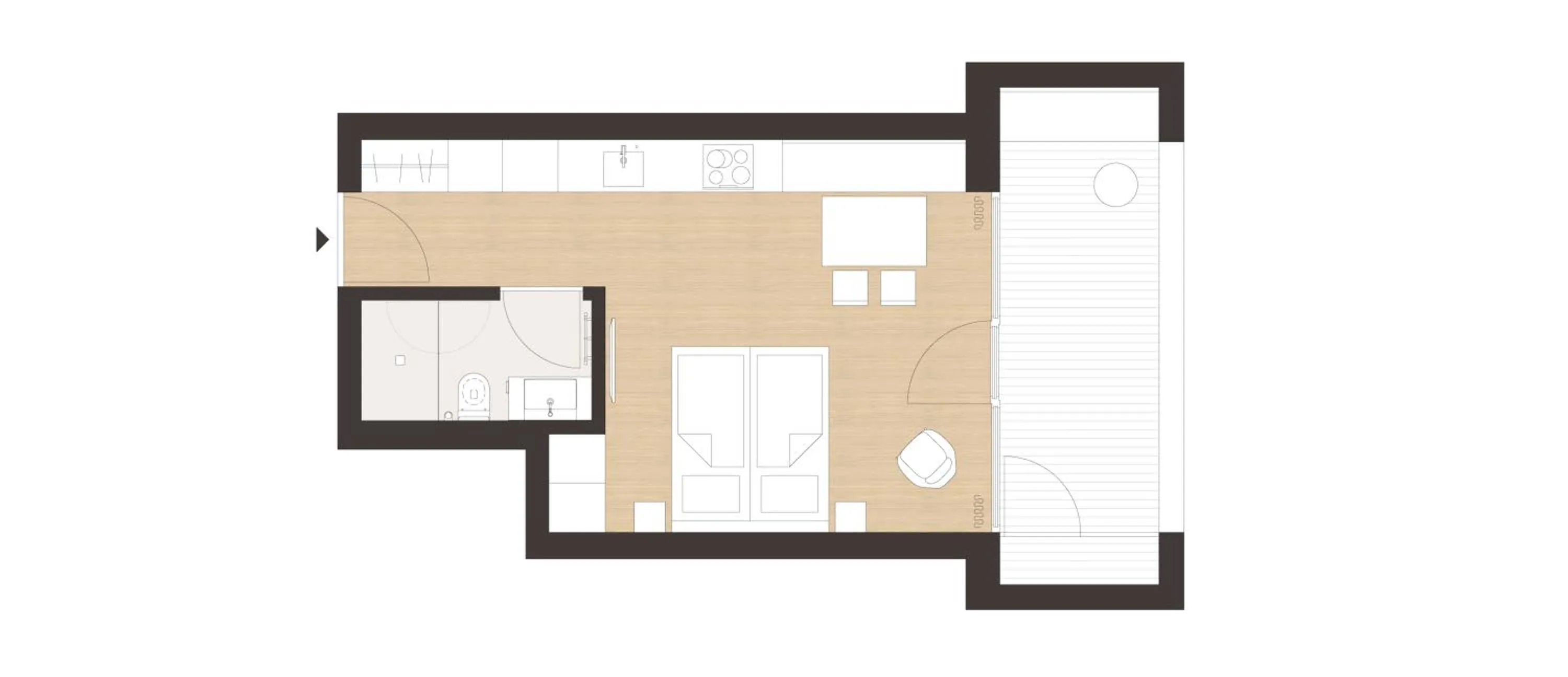 Floor plan in freiraum Apartments