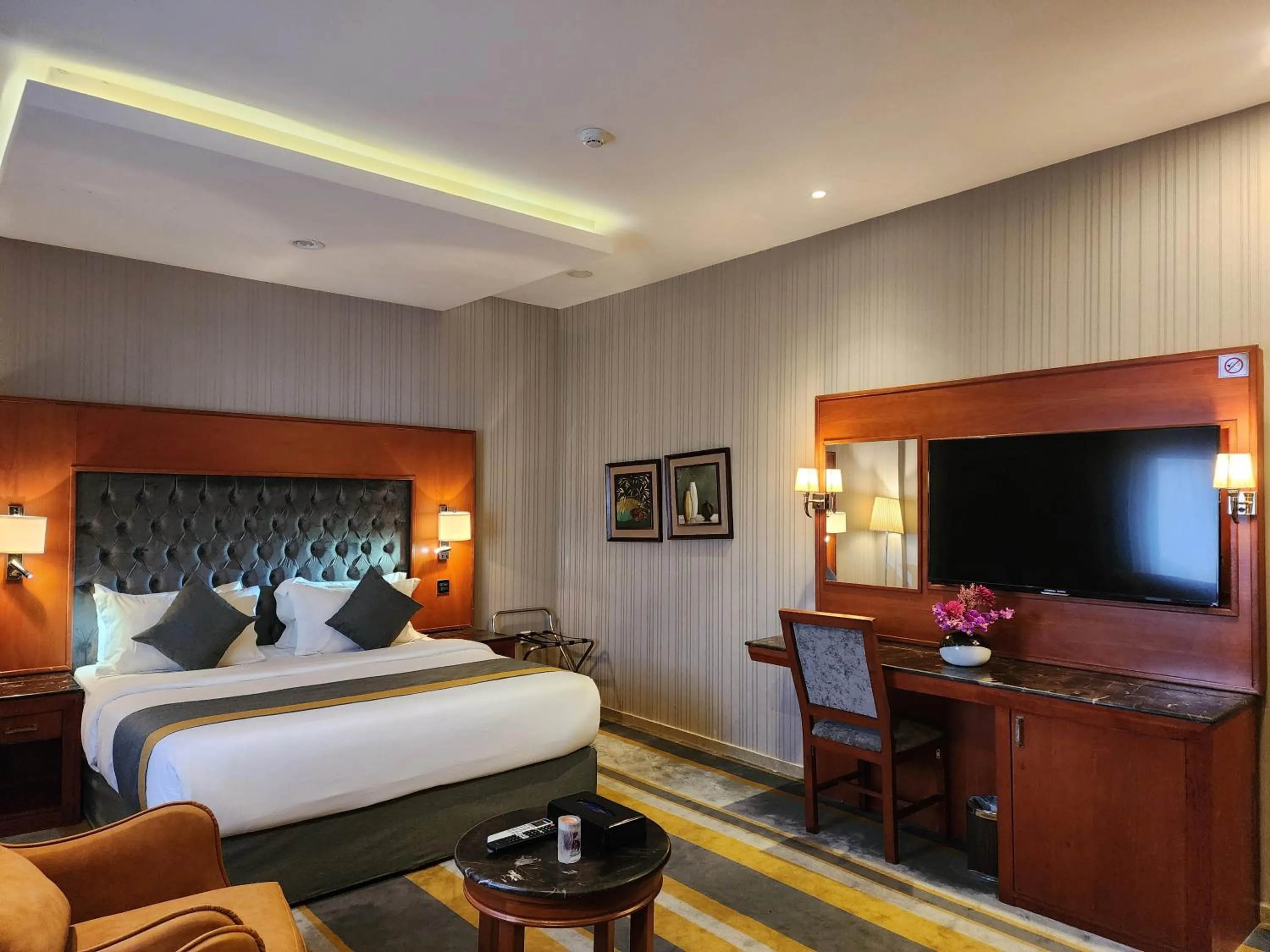 Bed in شاطيء الحياة للشقق المخدومة