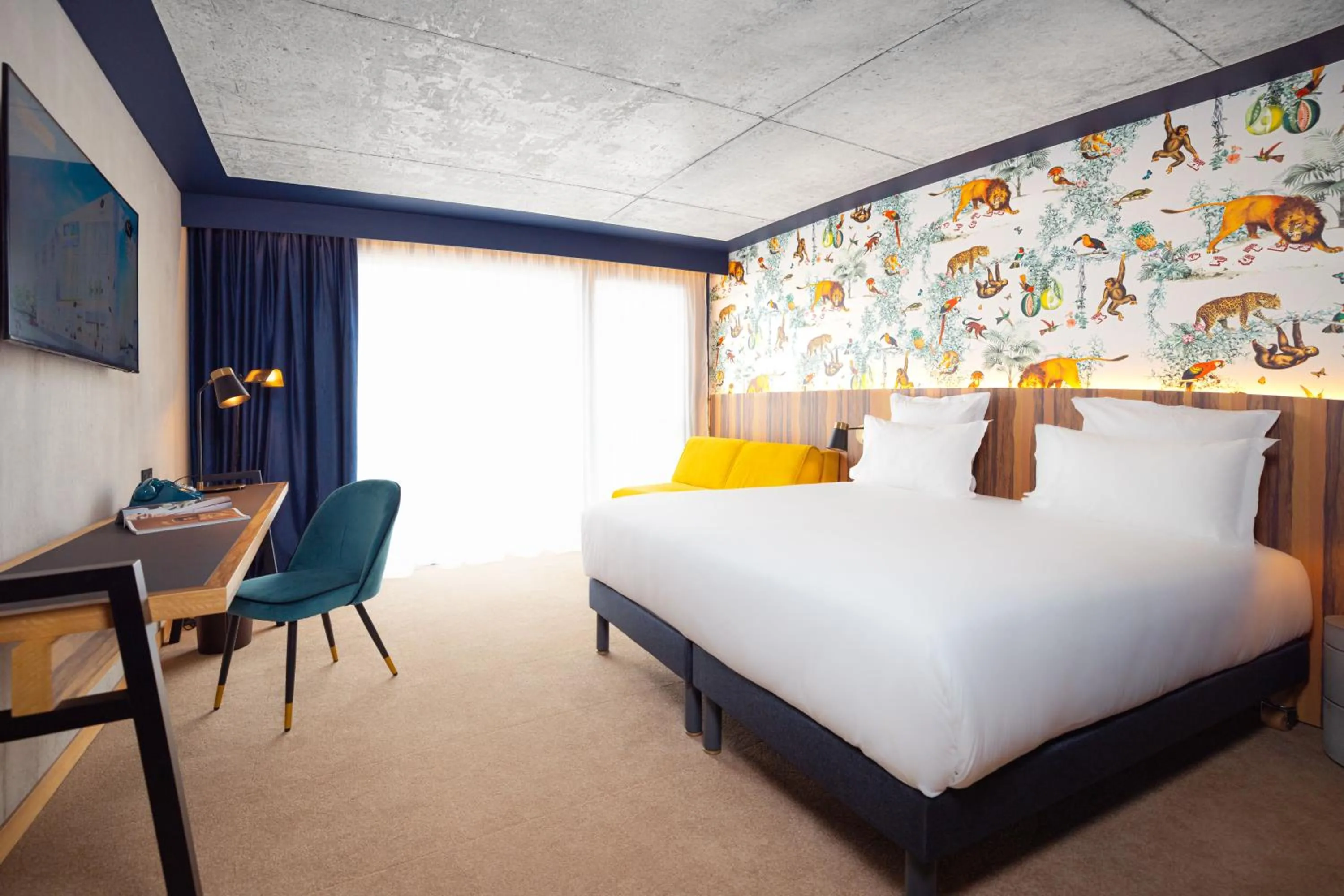 Bedroom, Bed in KOPSTER Hotel Residence Paris Ouest Colombes