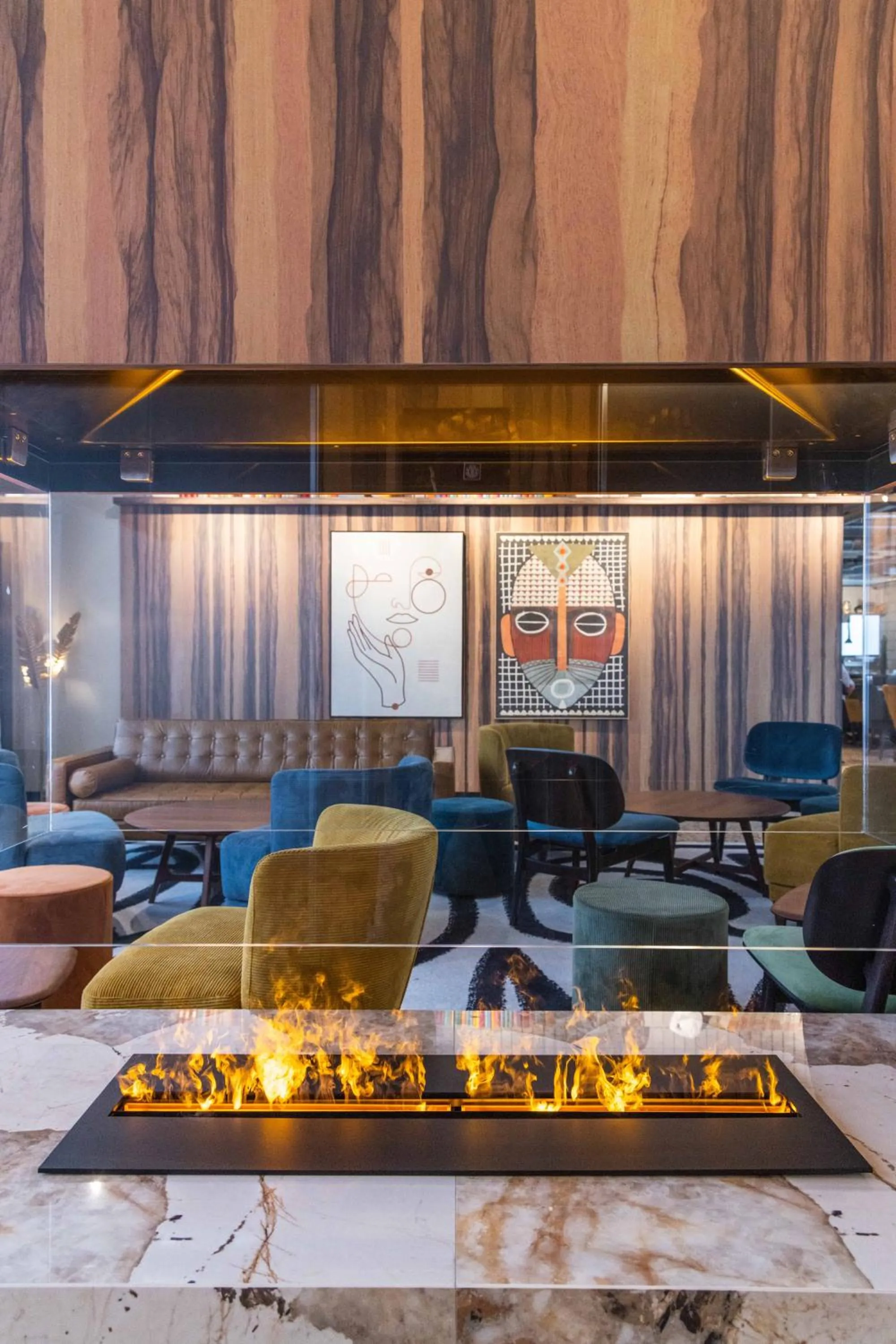 Lounge or bar in KOPSTER Hotel Residence Paris Ouest Colombes