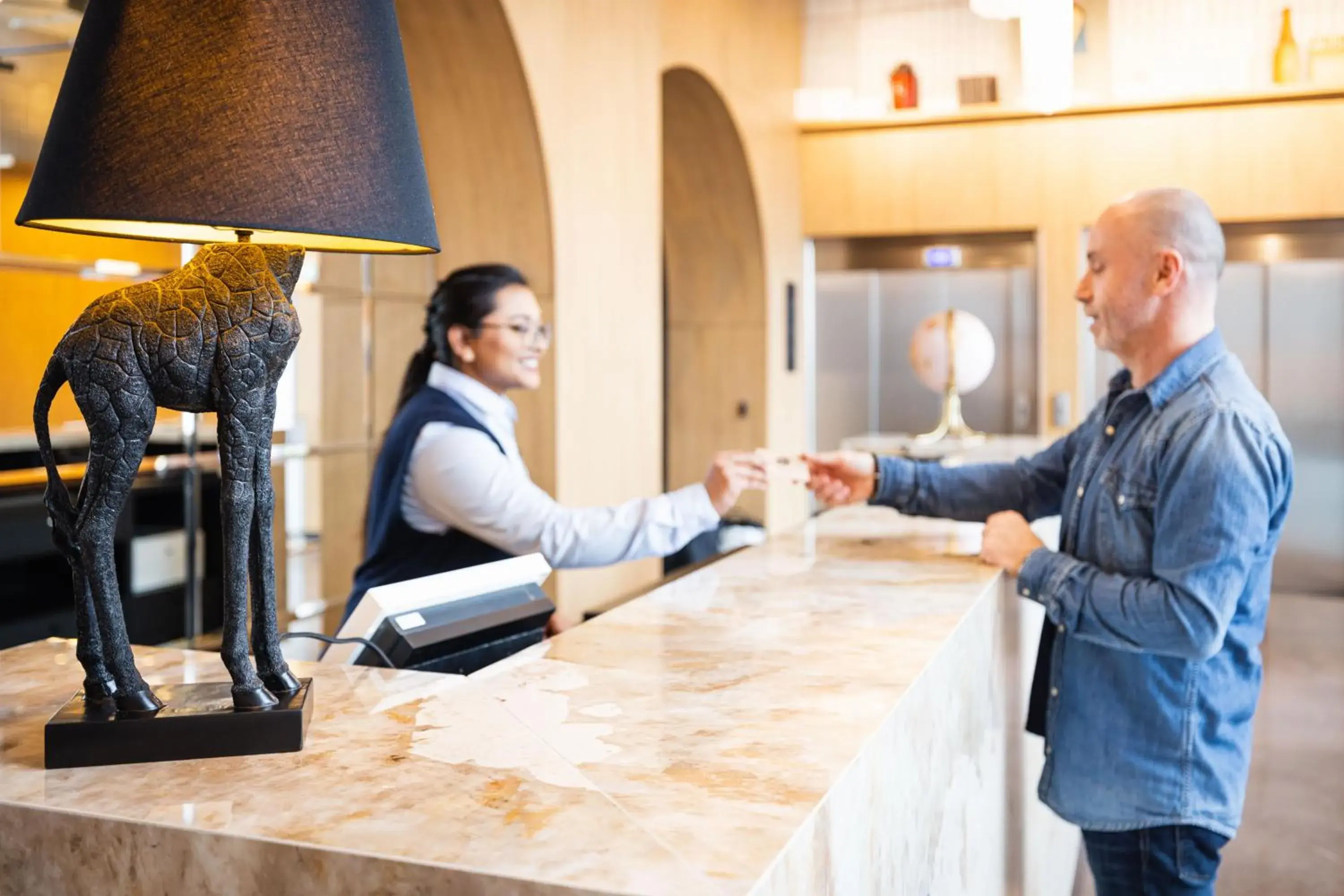 Lobby or reception in KOPSTER Hotel Residence Paris Ouest Colombes Lobby or reception in KOPSTER Hotel Residence Paris Ouest Colombes