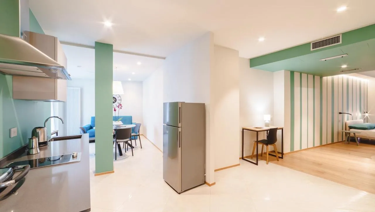Kitchen or kitchenette in Vietti Apartments