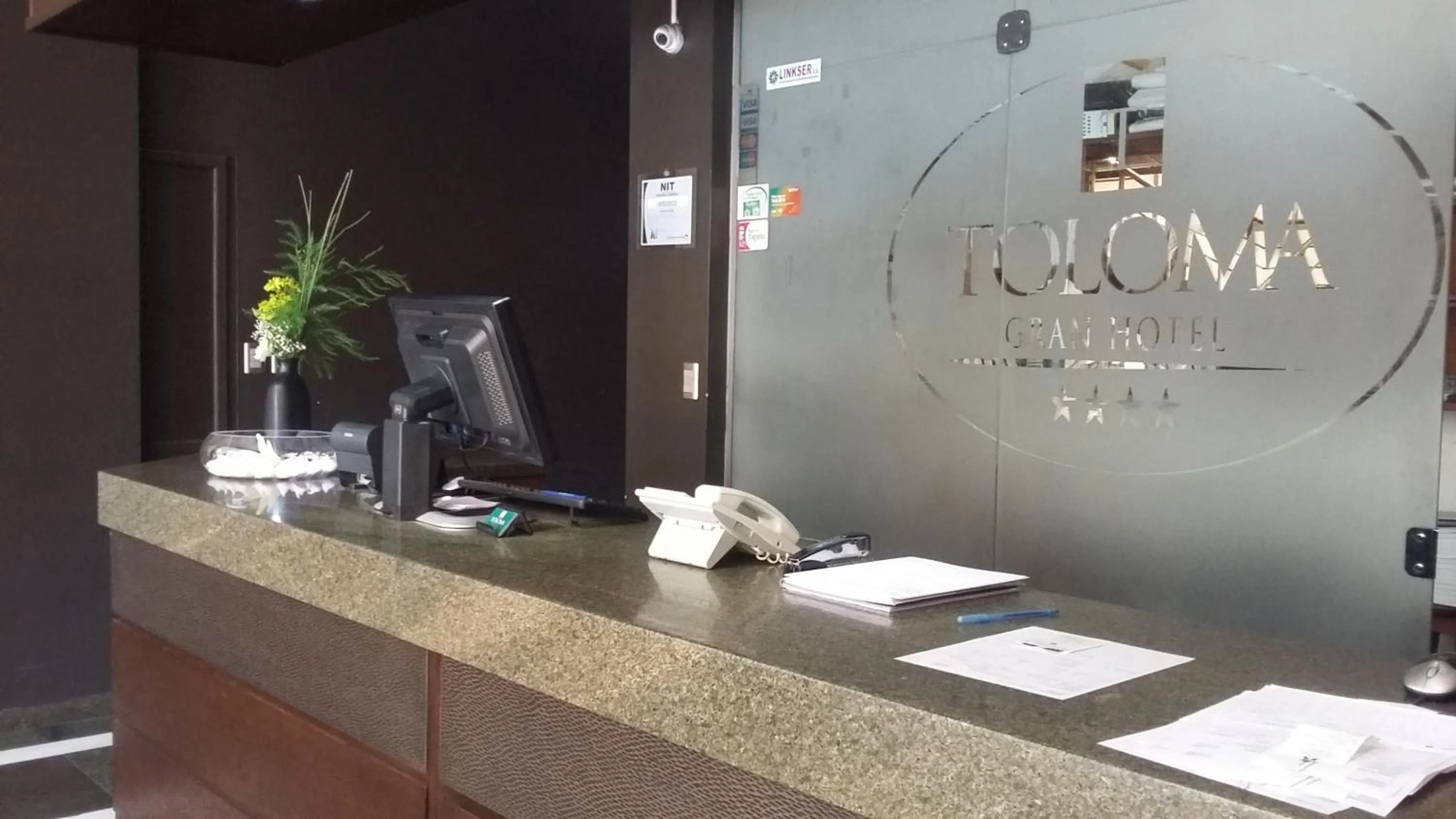 Lobby or reception in Gran Hotel Toloma