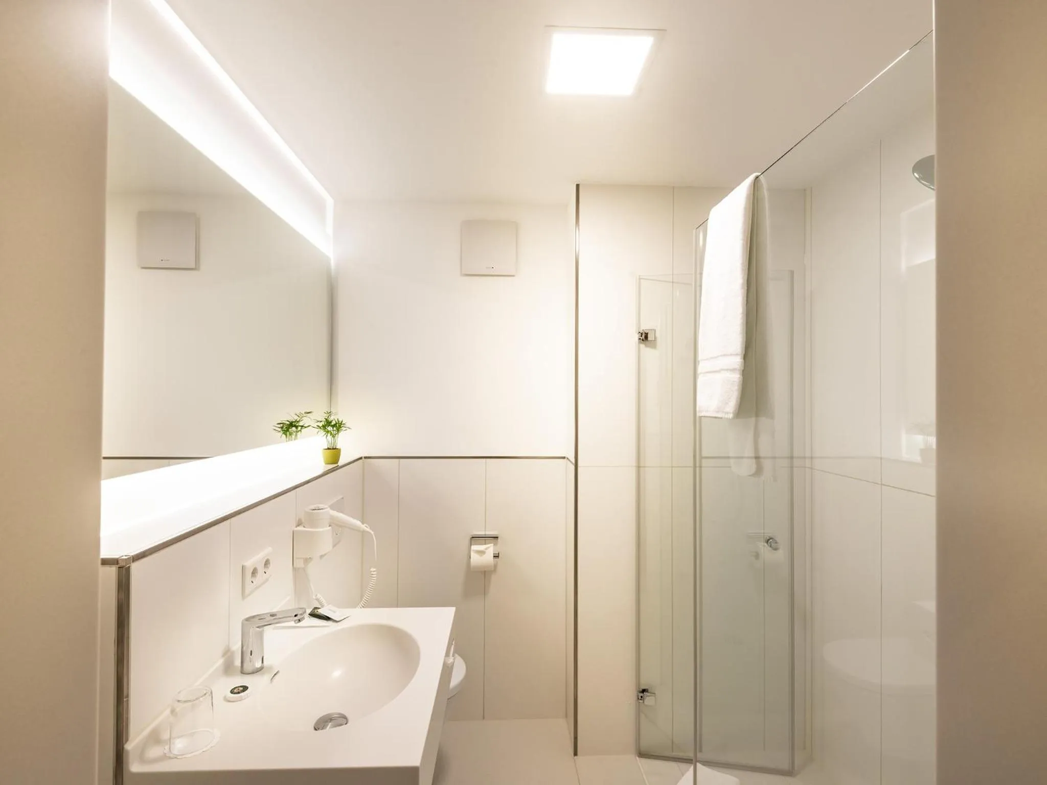 Shower in Hotel Palmenhof