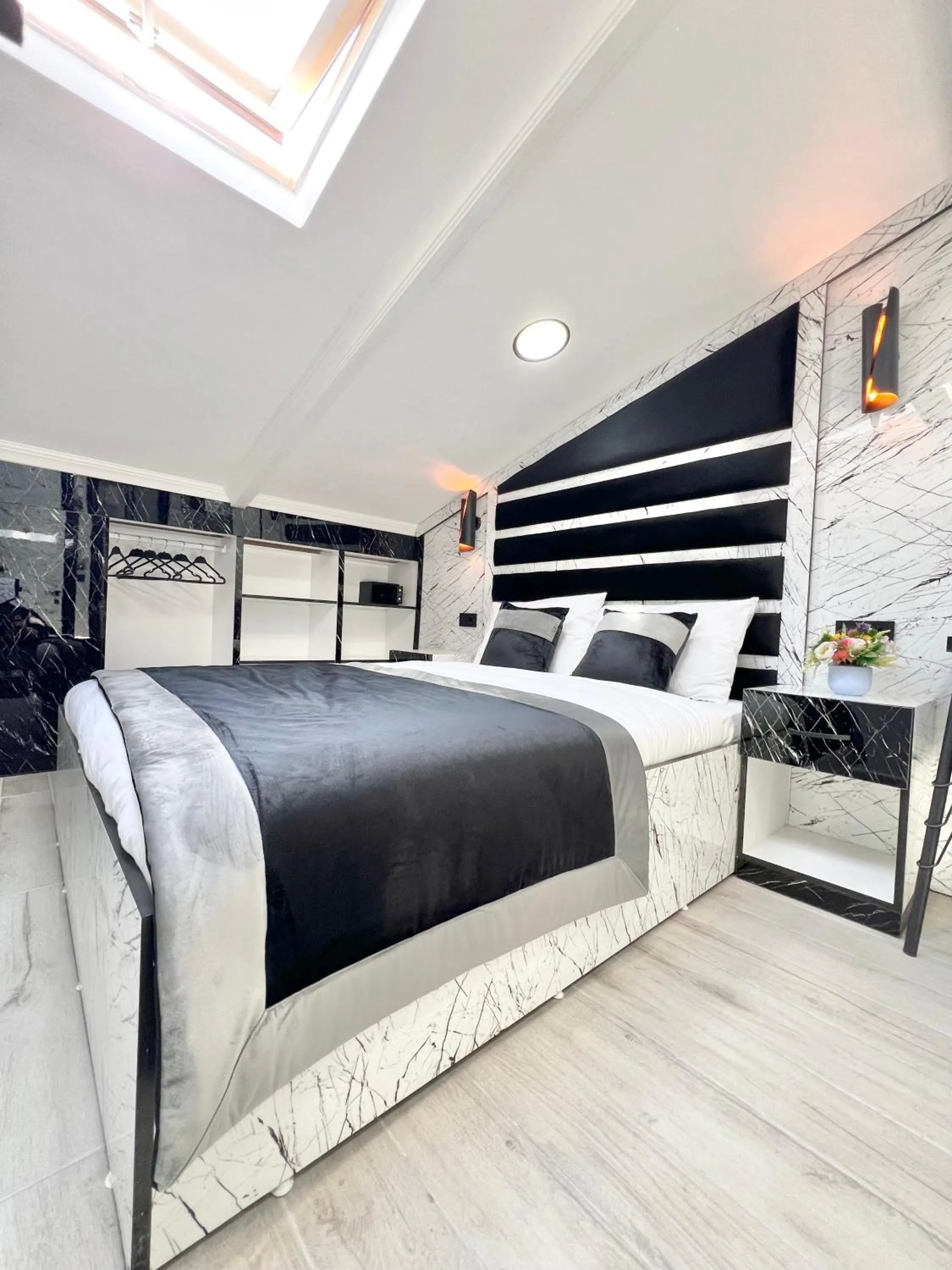 Bed in Taksim Larissa hotel suites