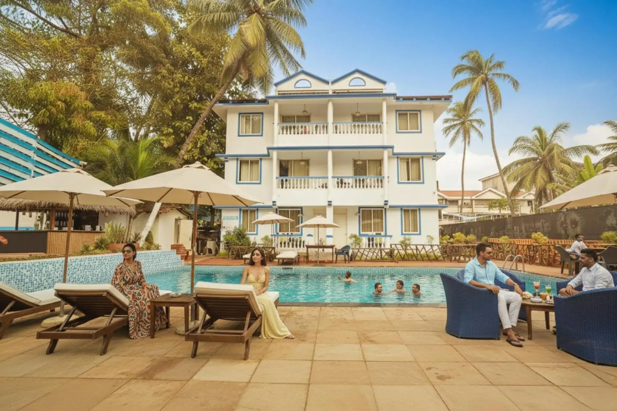 Swimming pool in FabHotel Grand Royal Palms - Nr Benaulim Beach Swimming pool in FabHotel Grand Royal Palms - Nr Benaulim Beach