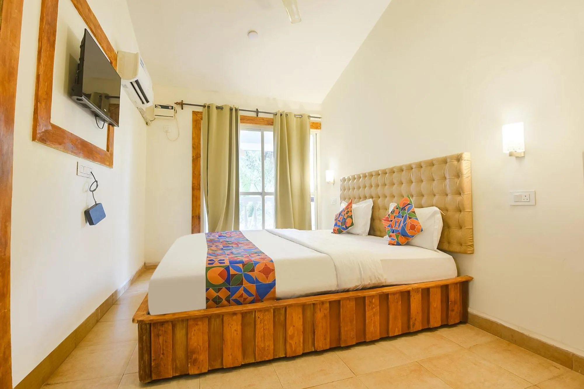 Bed in FabHotel Grand Royal Palms - Nr Benaulim Beach