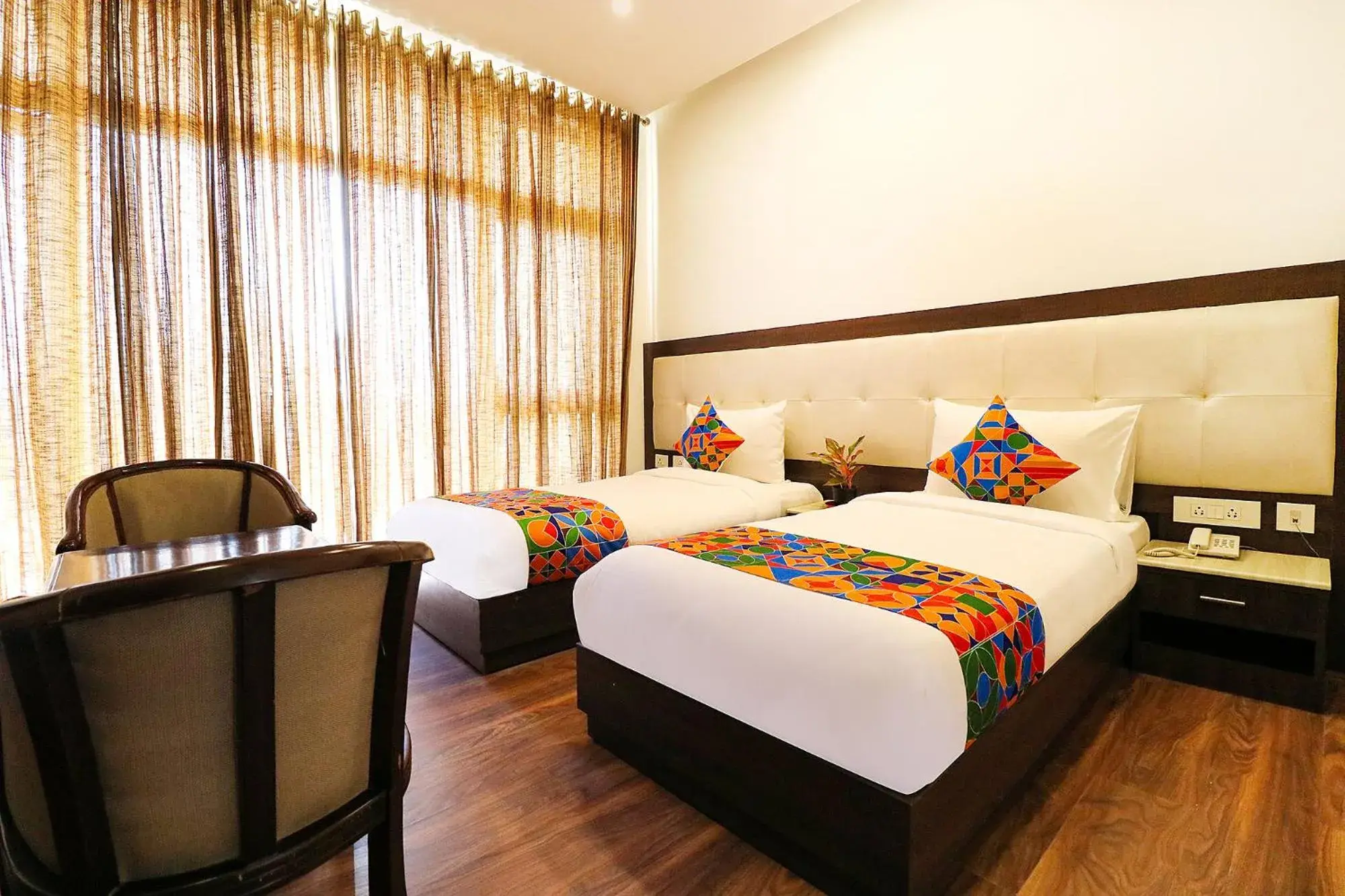 Bed in FabHotel Oyster Villa Bed in FabHotel Oyster Villa