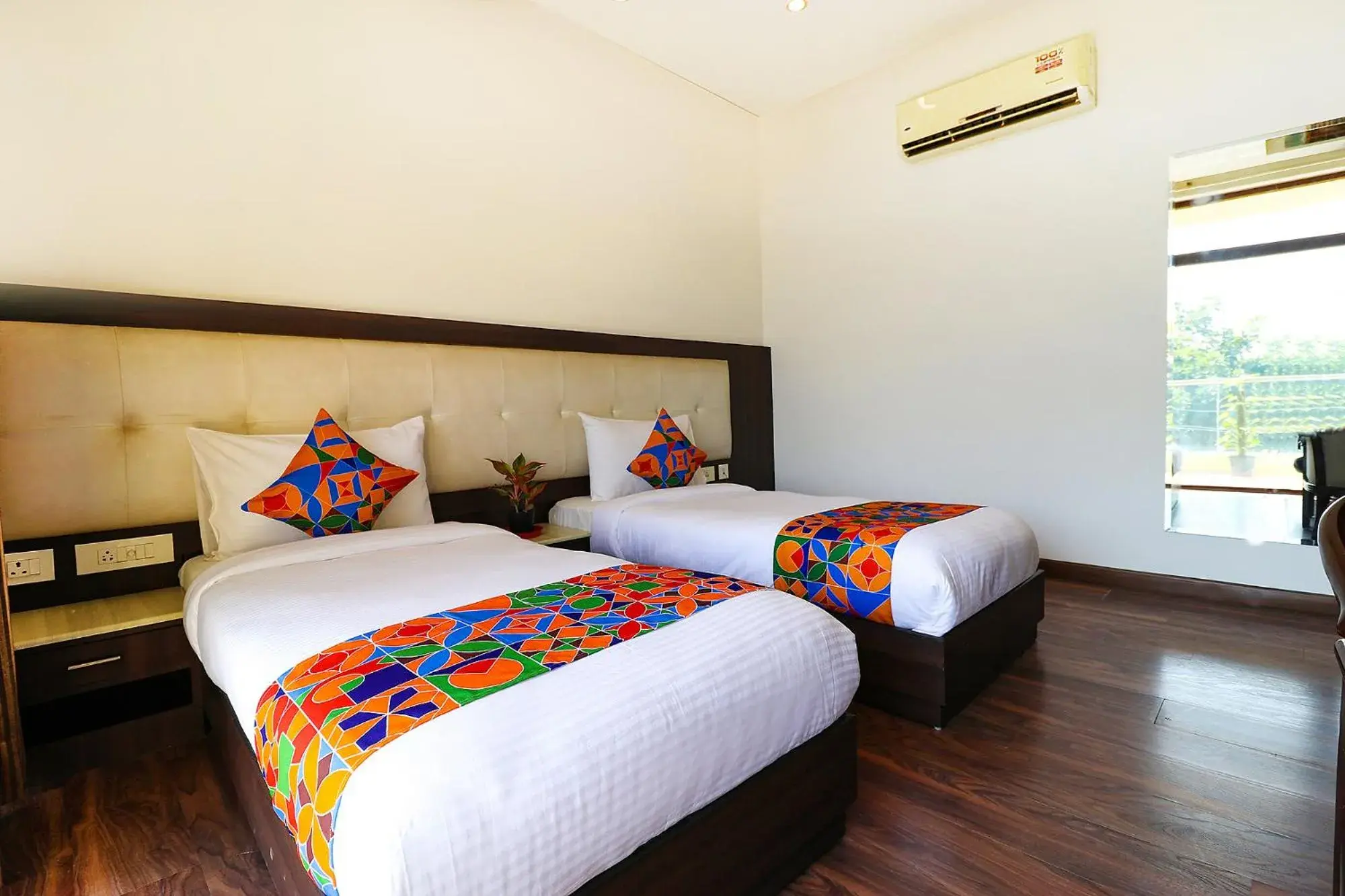 Bed in FabHotel Oyster Villa Bed in FabHotel Oyster Villa