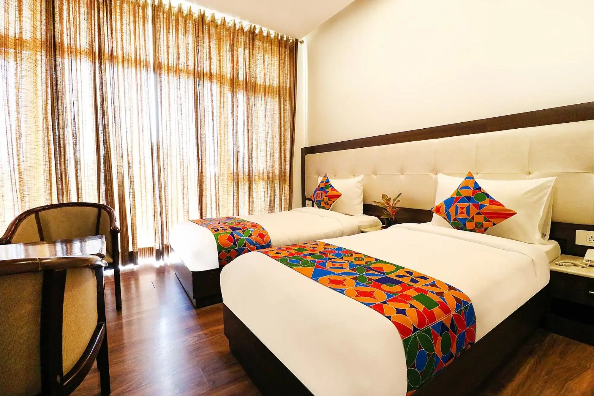 Bed in FabHotel Oyster Villa Bed in FabHotel Oyster Villa