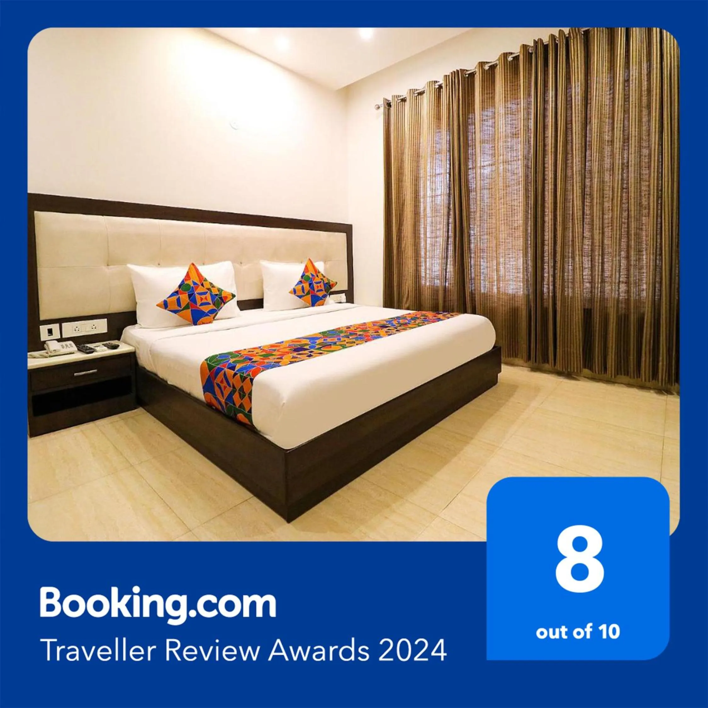 Bed in FabHotel Oyster Villa