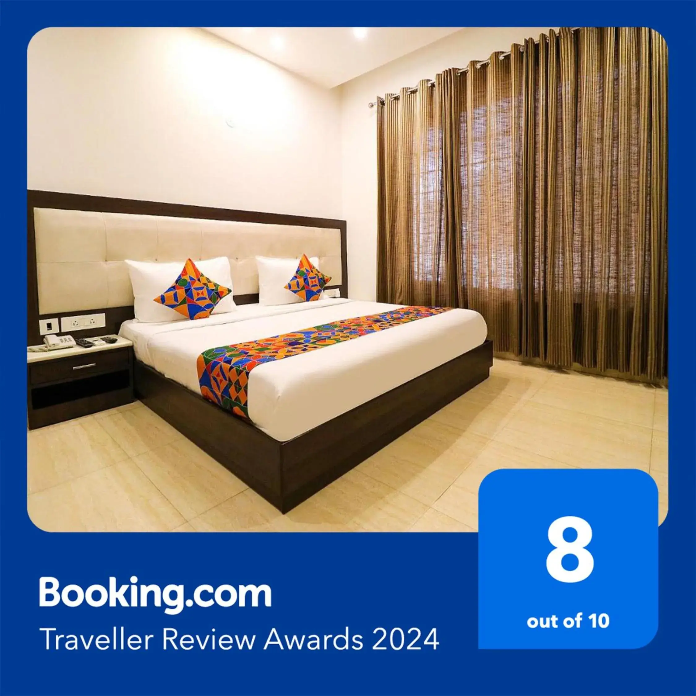 Bed in FabHotel Oyster Villa Bed in FabHotel Oyster Villa