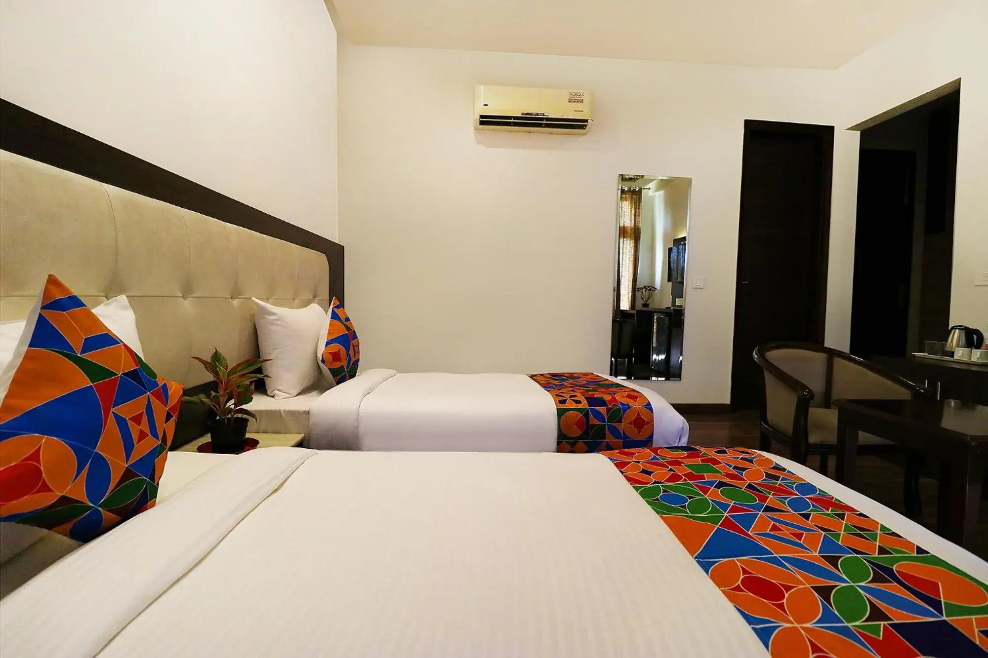 Bed in FabHotel Oyster Villa Bed in FabHotel Oyster Villa