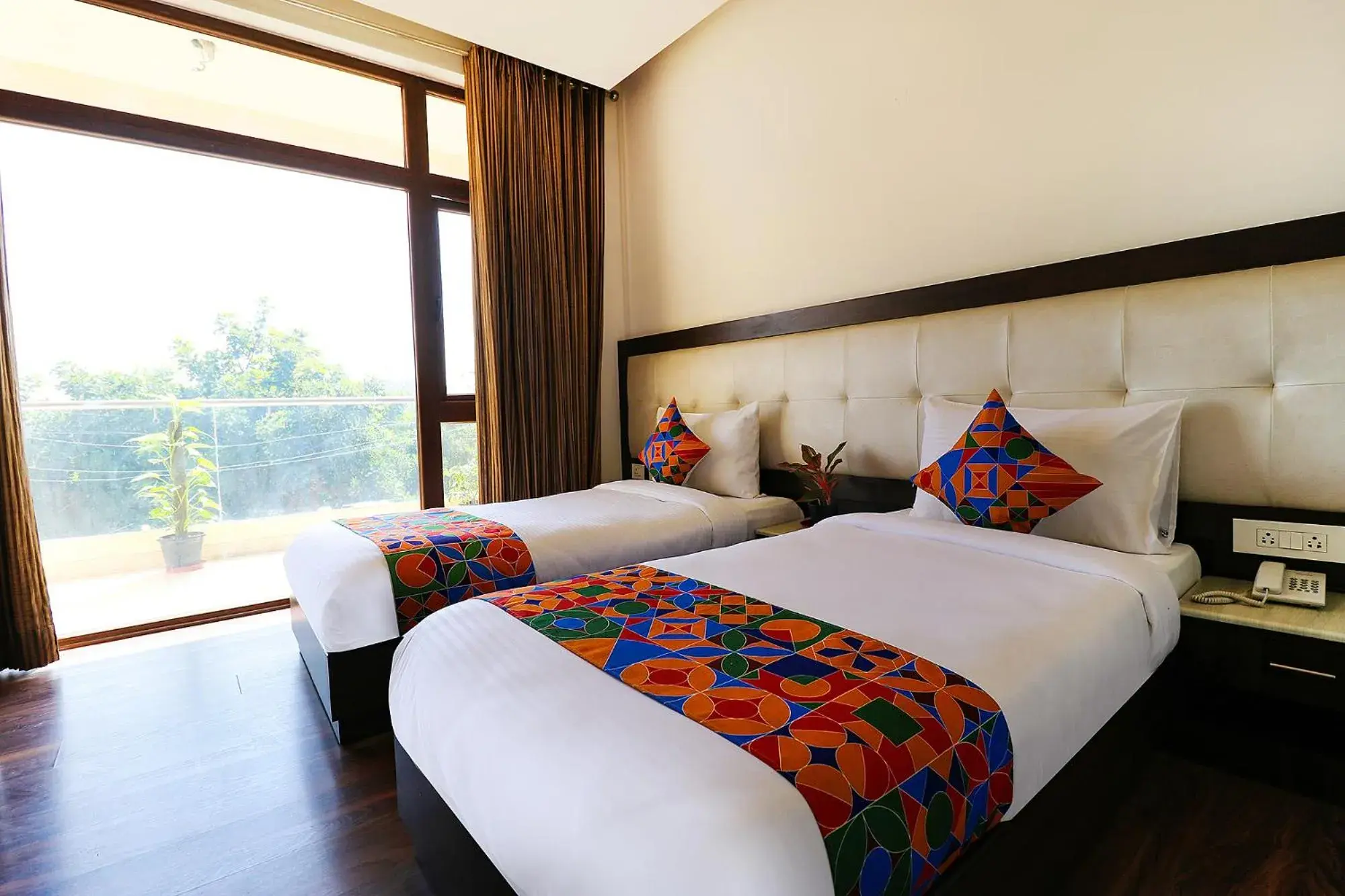 Bed in FabHotel Oyster Villa Bed in FabHotel Oyster Villa